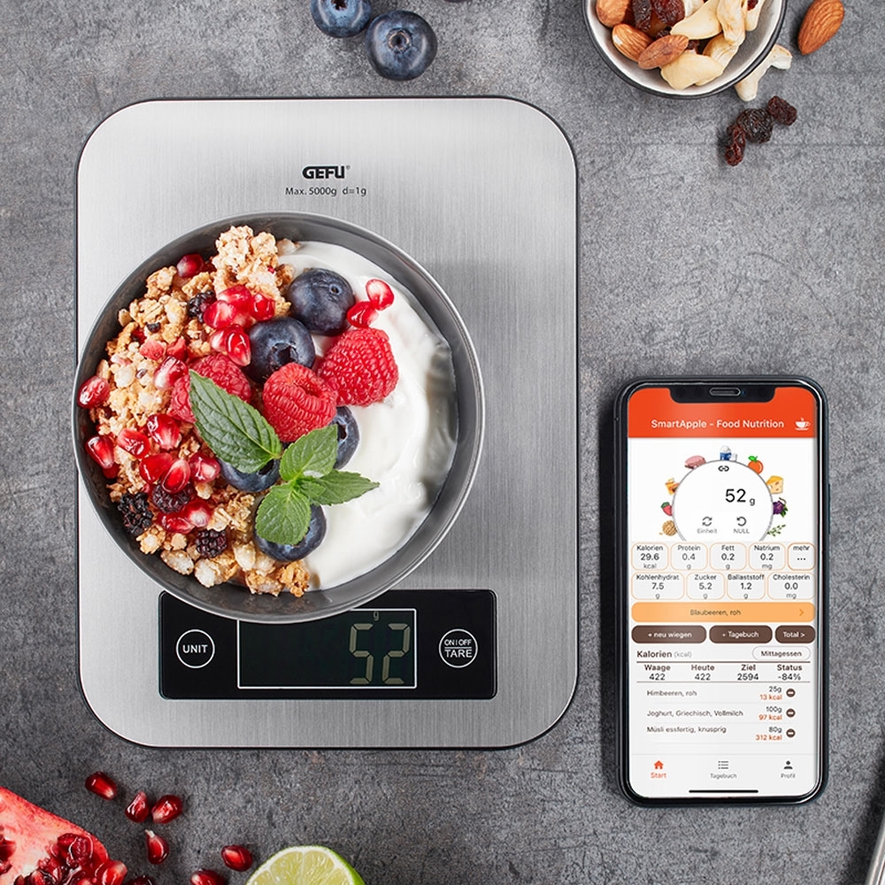 Gefu - Kitchen scales incl. nutritional analysis app Gefu - Kitchen scales incl. nutritional analysis app
