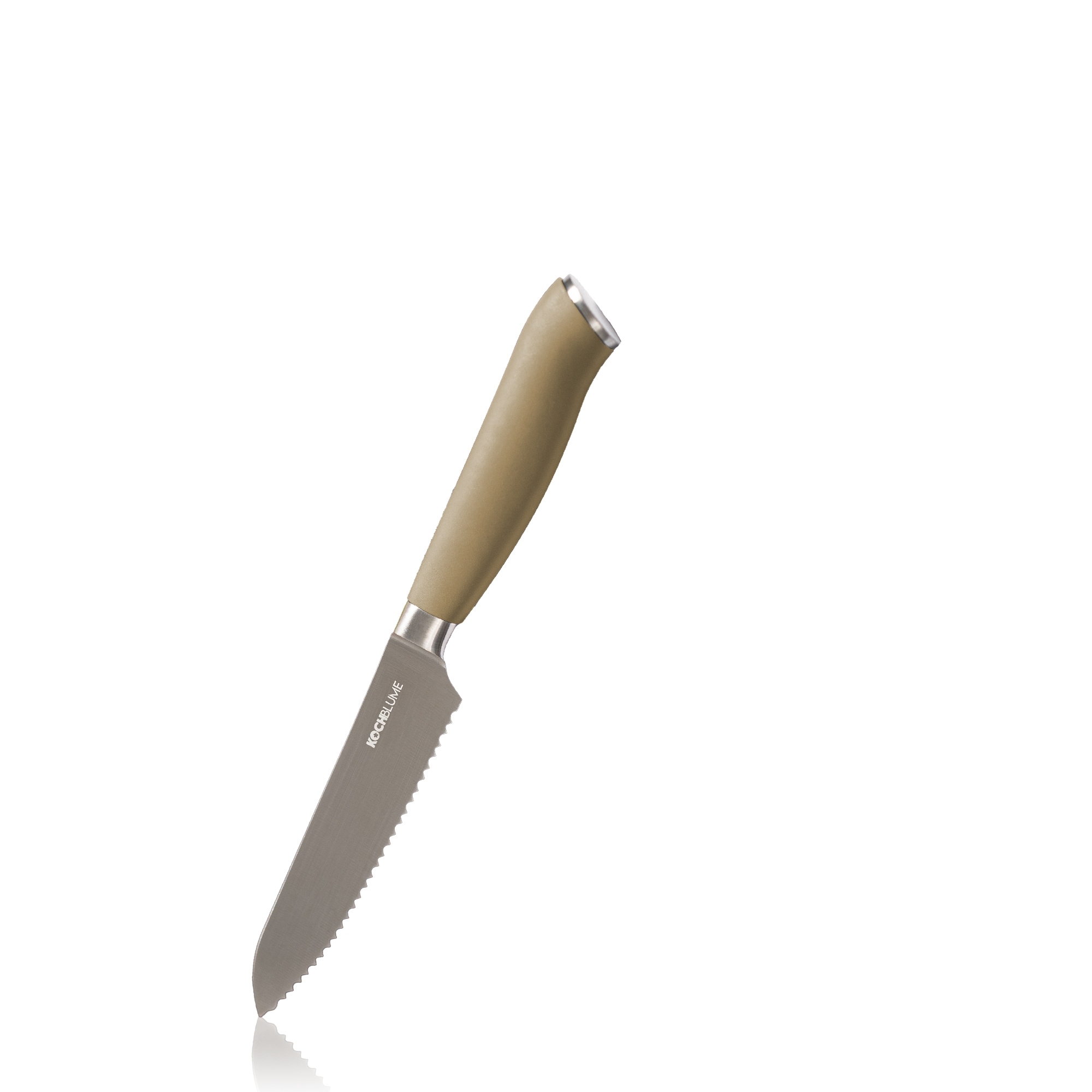 Kochblume - Utility knife, serrated edge, taupe Kochblume - Utility knife, serrated edge, taupe