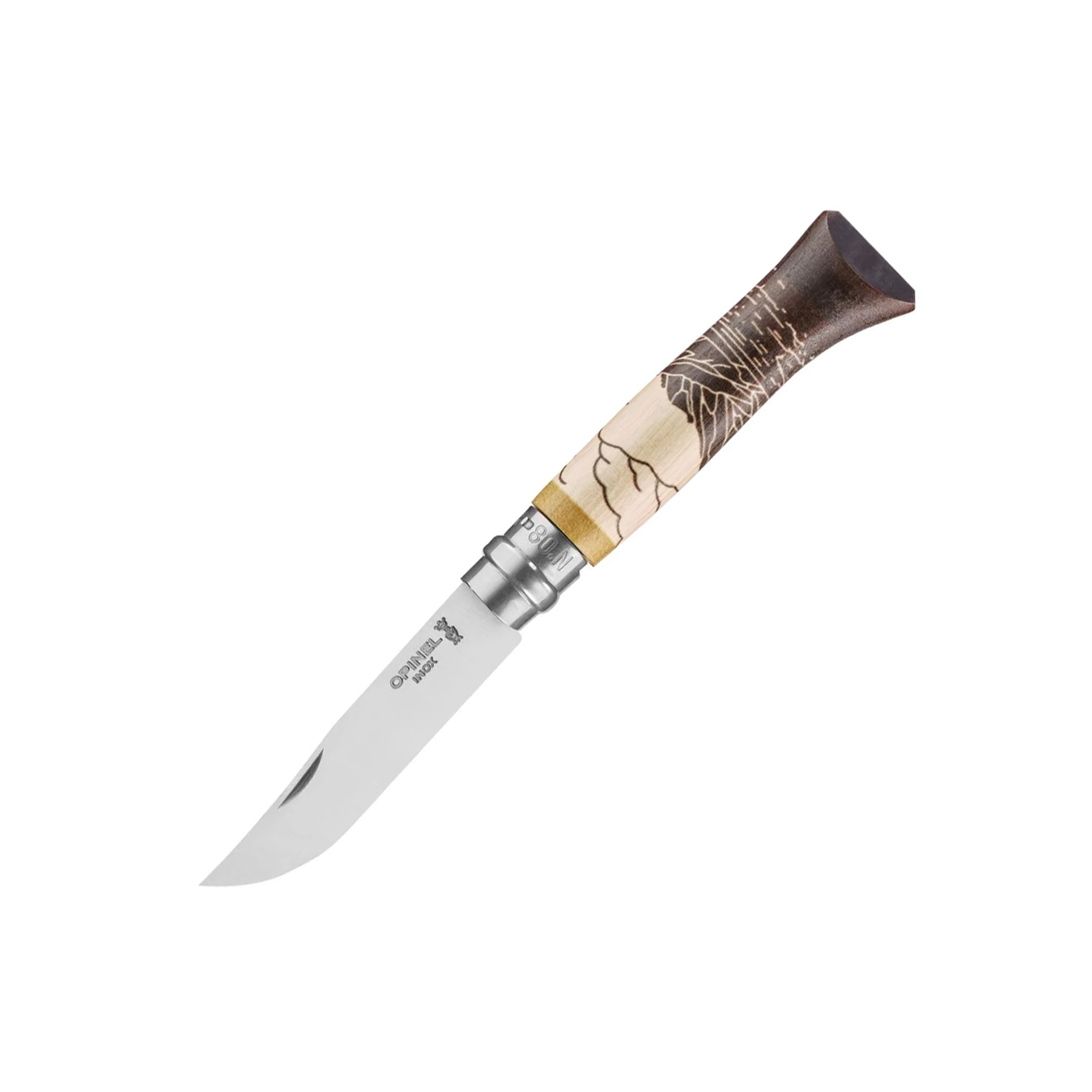 Opinel/Monbento Lunch Kit Messer No 08 mit Holzgriff