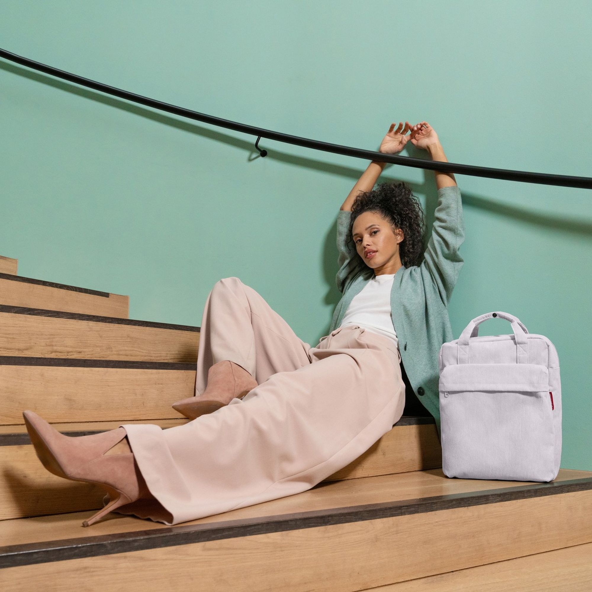 reisenthel - allday backpack m - cord grey reisenthel - allday backpack m - cord grey