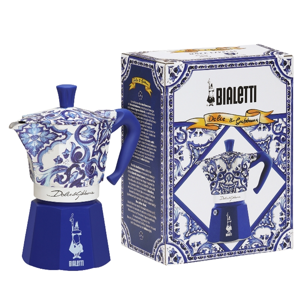 Bialetti - Moka Express 6 Tassen - Dolce & Gabbana Blu Mediterraneo