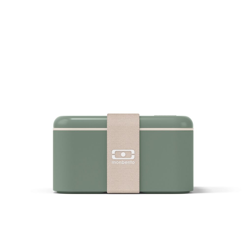 monbento - Square Bento Box natural green monbento - Square Bento Box natural green
