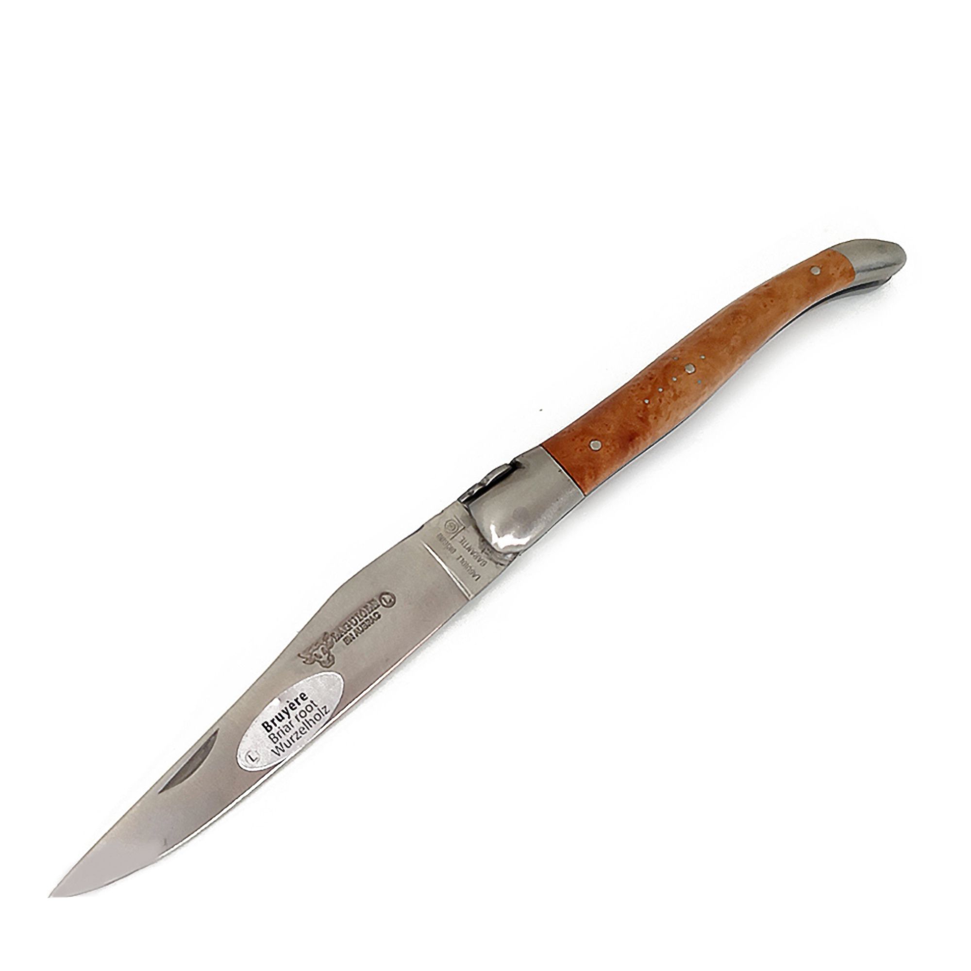 Laguiole - Folding / pocket knife Double-platinum root wood