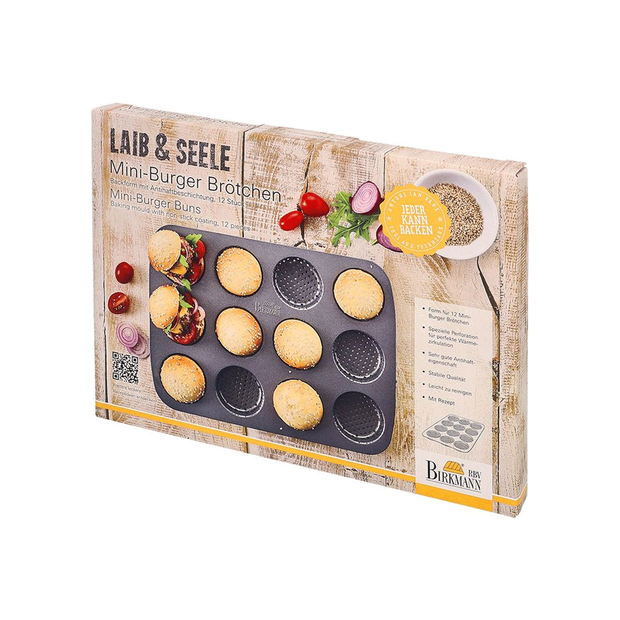 Birkmann - Mini burger bun baking pan