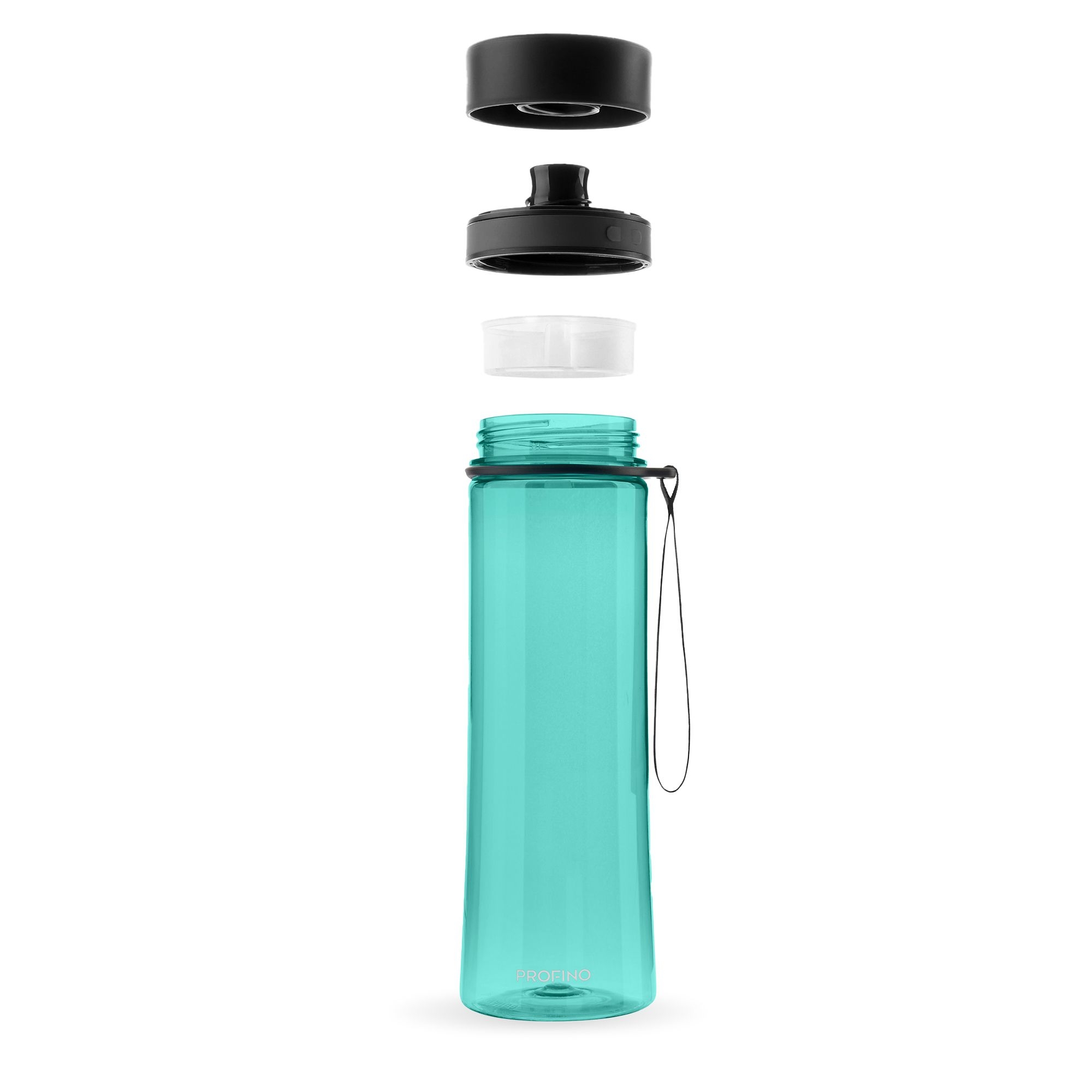 Profino - Infuze Trinkflasche mit Sieb - 600 ml - Blau
