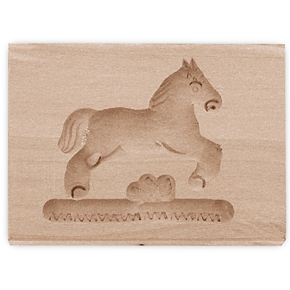 Städter - Wooden mould Horse 8 x 5,5 cm jumping