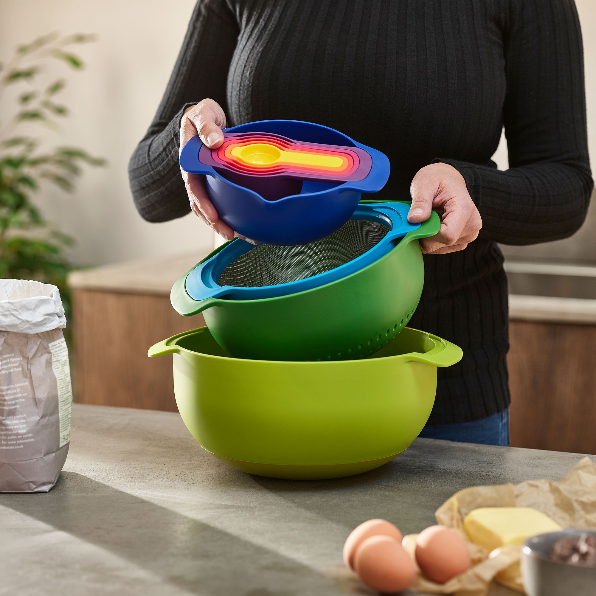 Joseph Joseph - Nest™ 9 Plus Bowl Set Colorful Joseph Joseph - Nest™ 9 Plus Bowl Set Colorful