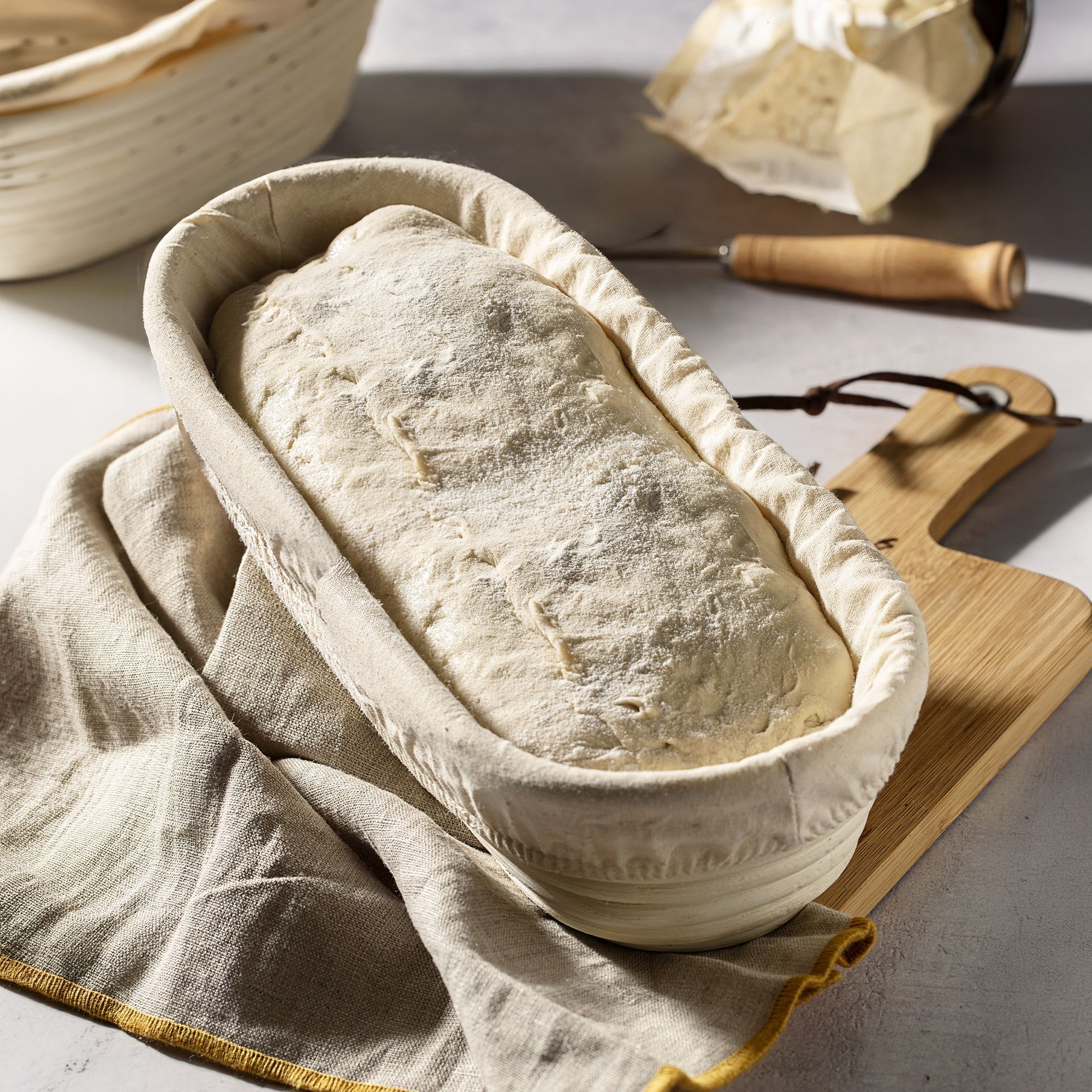 Proofing Basket elongated with liner - PADEIRO - 30 cm | Culinaris