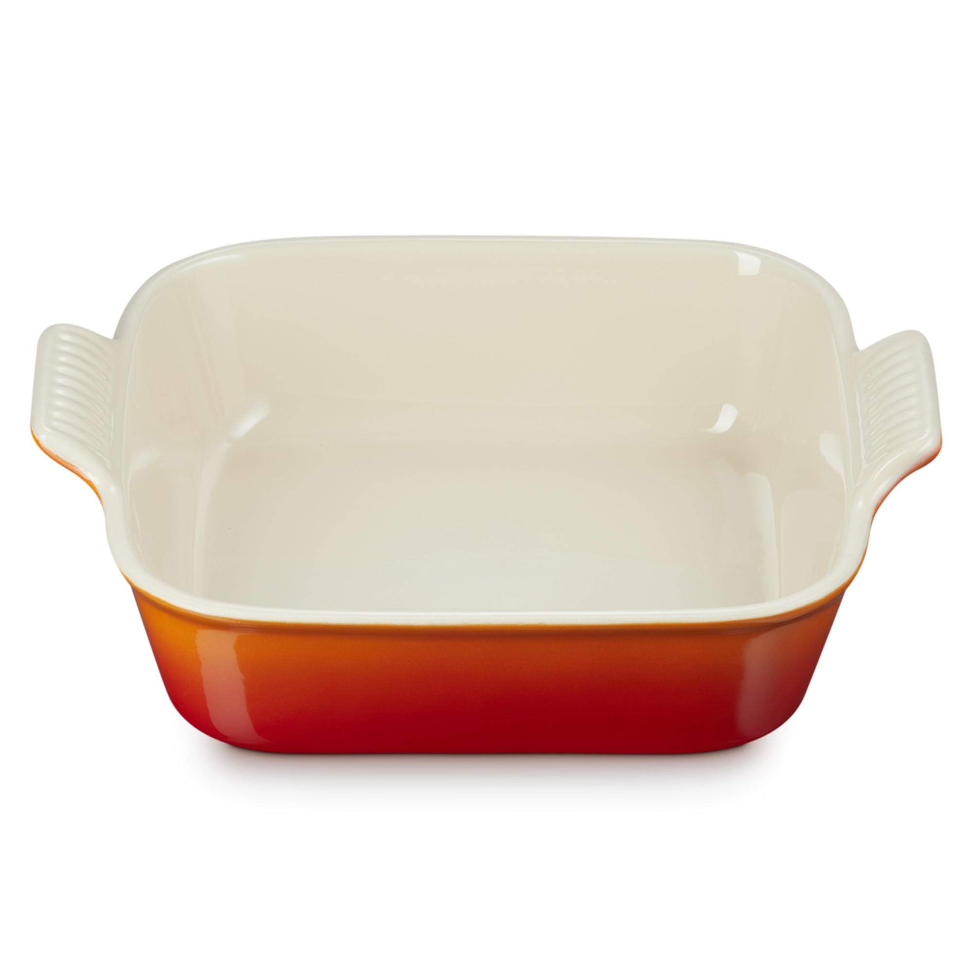 Le Creuset stoneware baking dish 23 cm flame with handles