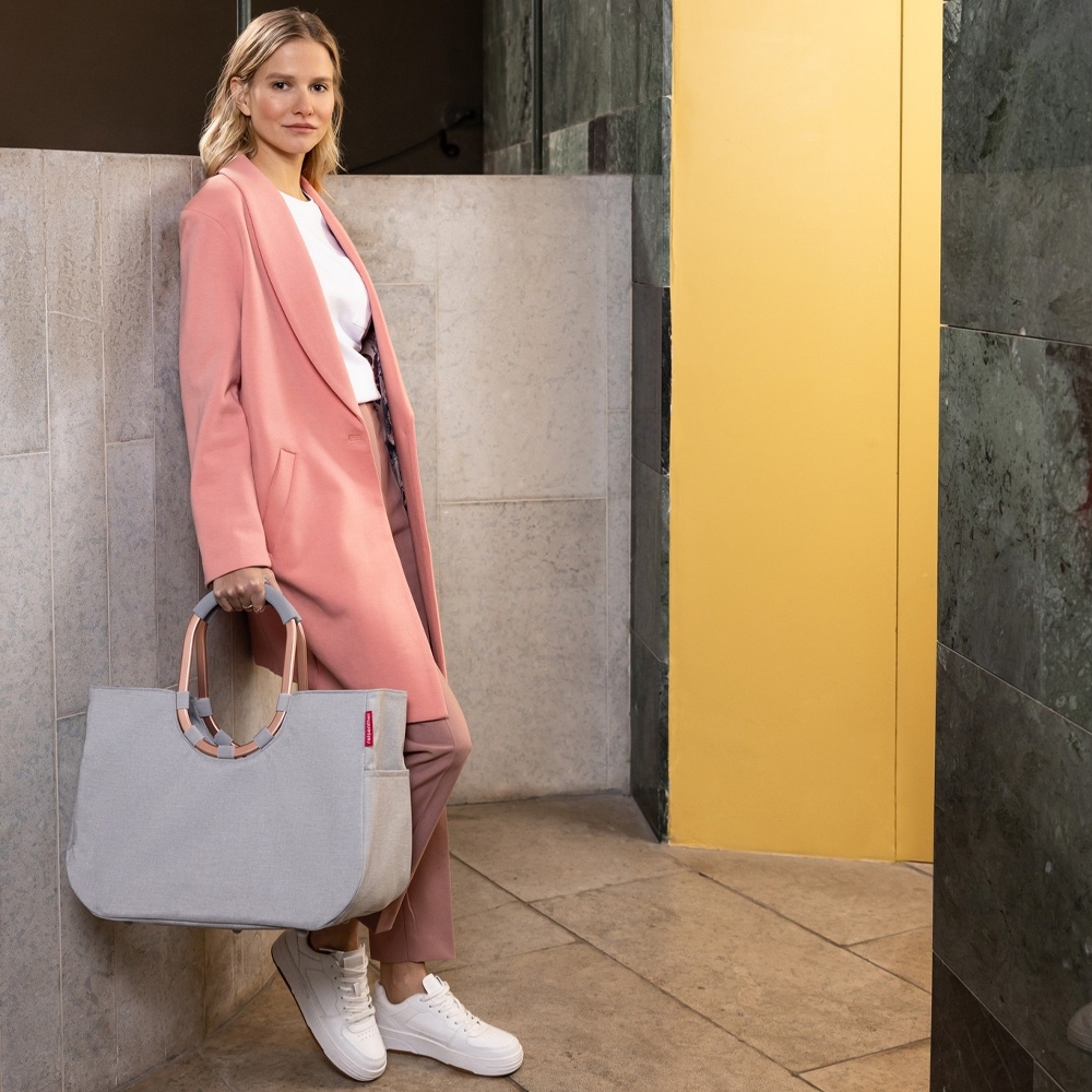 reisenthel - loopshopper L - frame twist sky rose