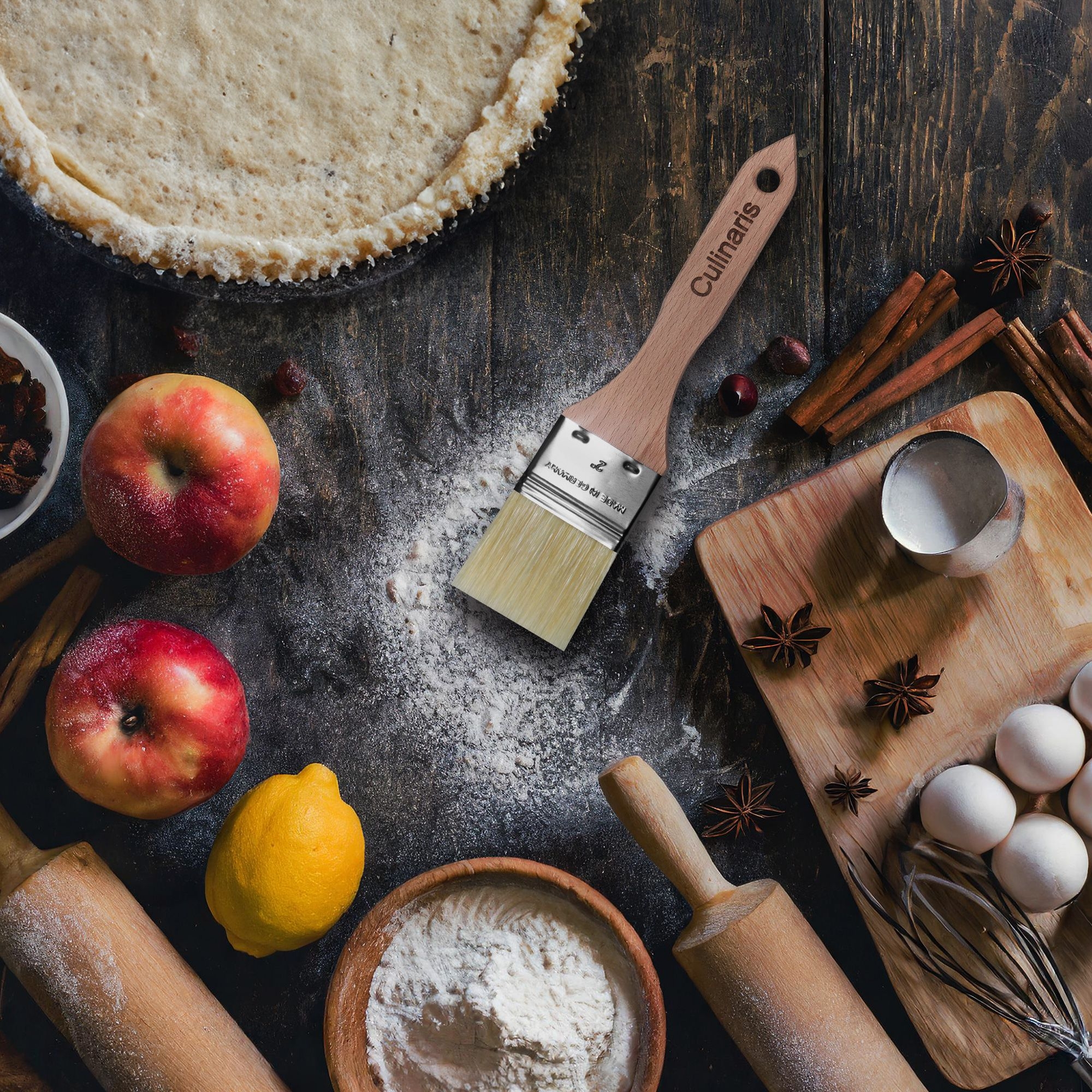 Wide brush - beech wood - 2 inch | Culinaris Wide brush - beech wood - 2 inch | Culinaris