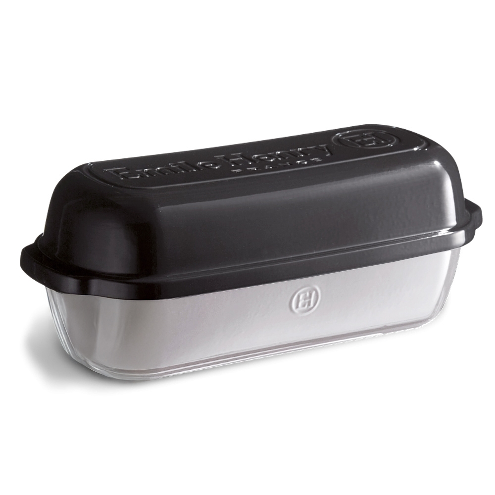 Emile Henry country bread lid Fusain ceramic