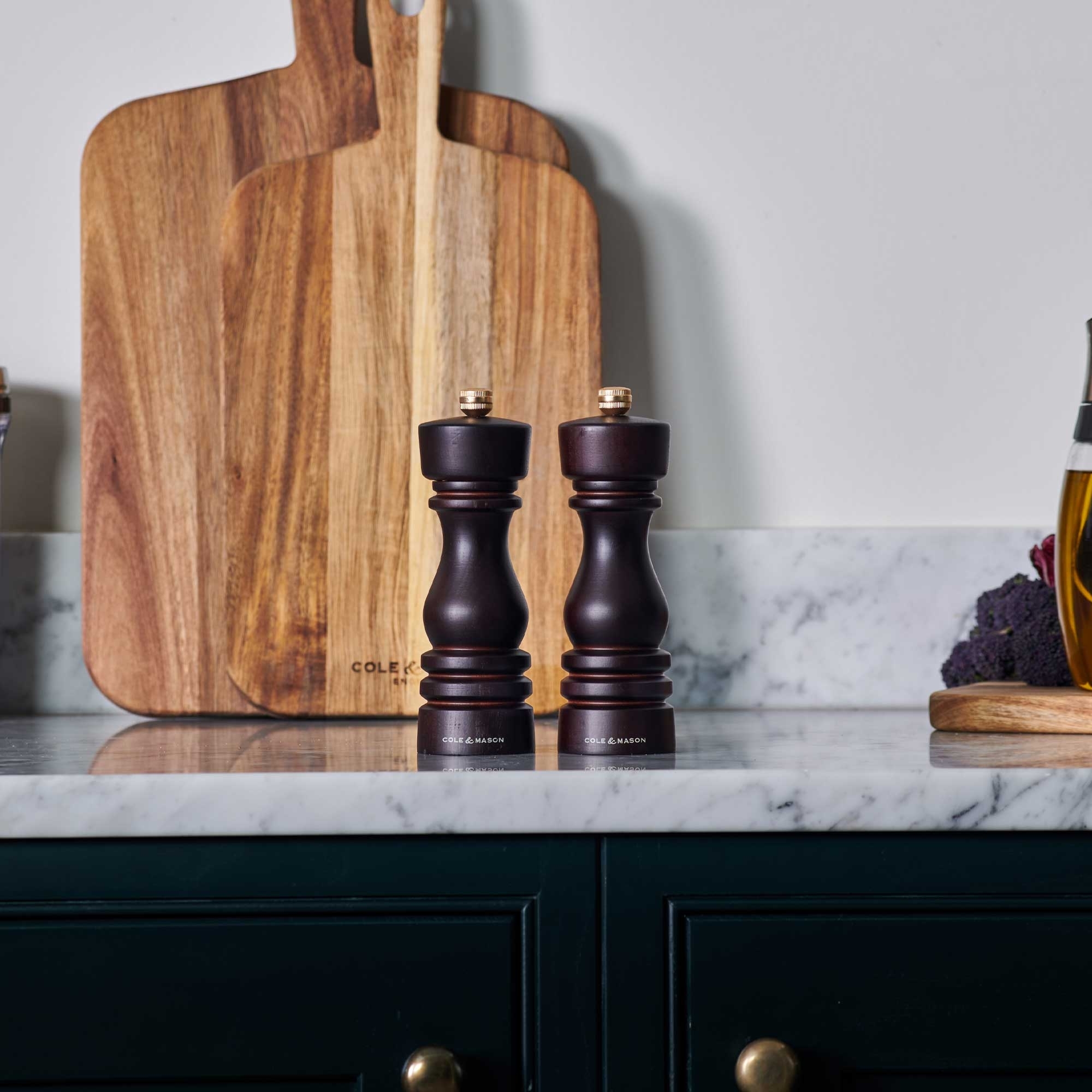 COLE & MASON - London Salt Mill - 18 cm | Dark Stained