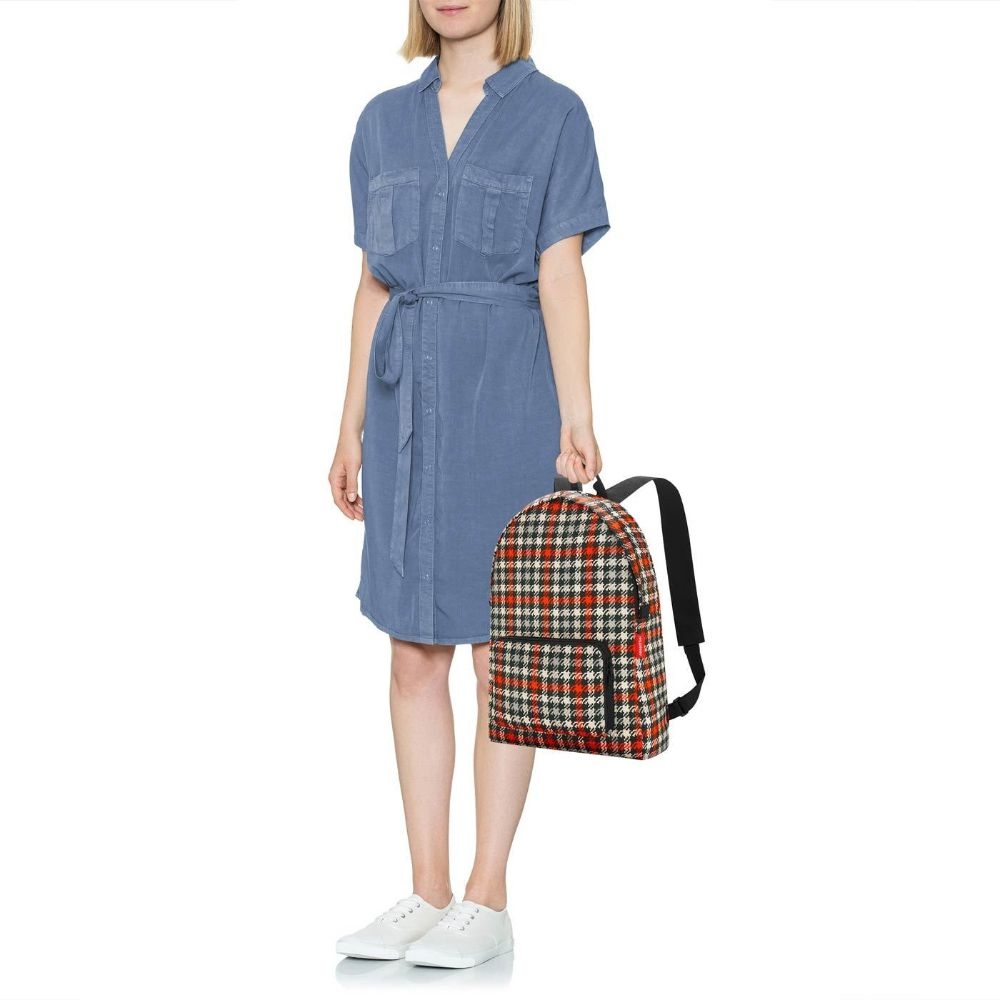 reisenthel - mini maxi rucksack - glencheck red reisenthel - mini maxi rucksack - glencheck red
