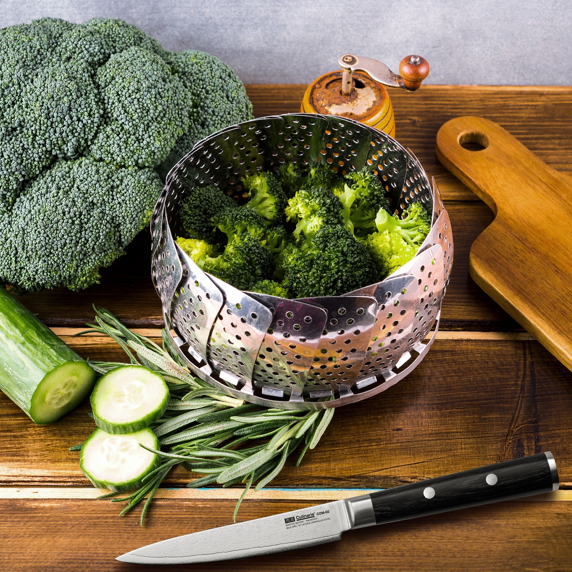 Steaming insert Ø 14 - 23 cm - VAPORIO | Culinaris Steaming insert Ø 14 - 23 cm - VAPORIO | Culinaris