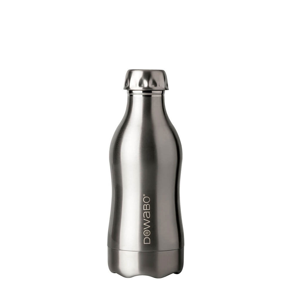 Dowabo - Doppelwandige Isolierflasche - Pure Steel Collection - 350 ml