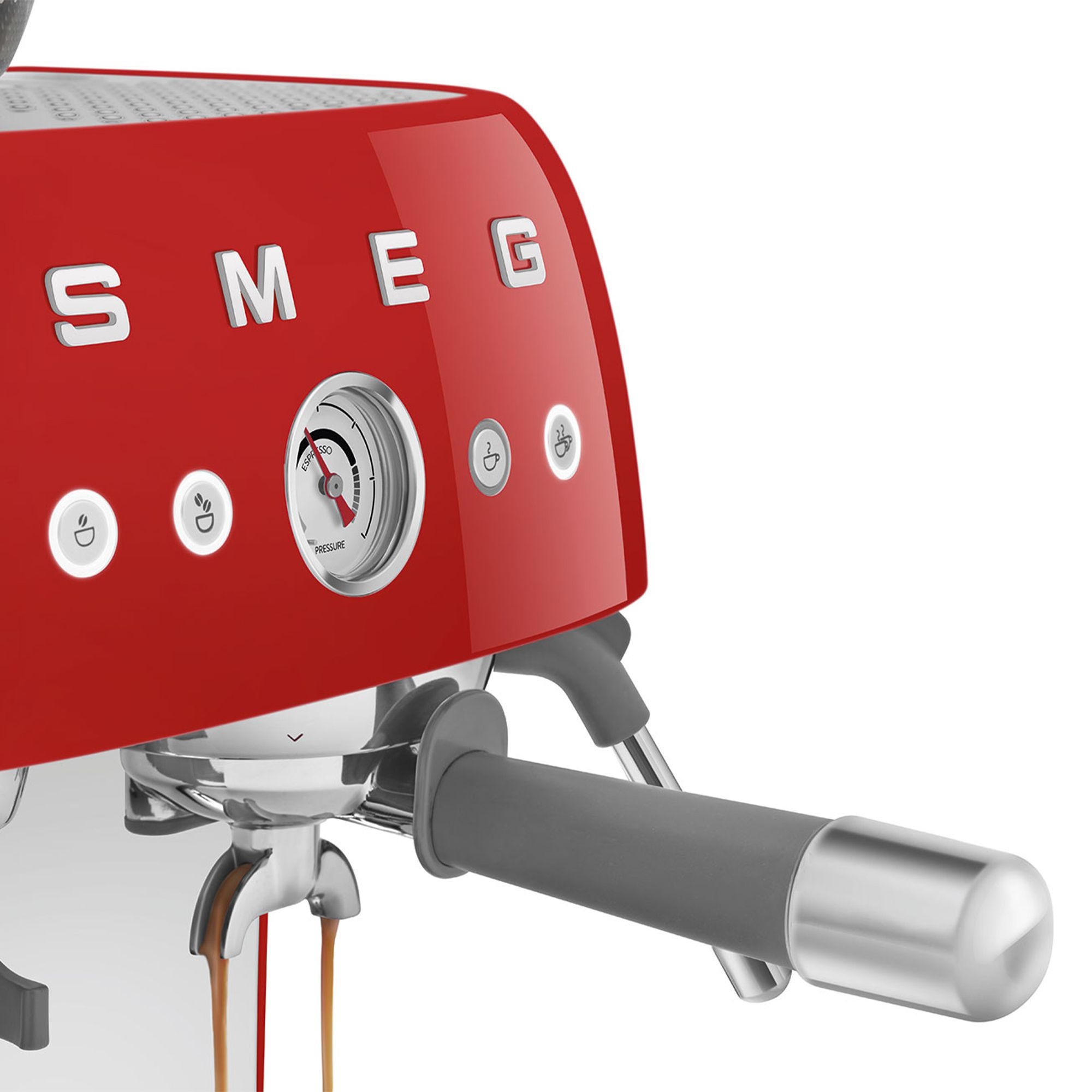 Smeg - Espressomaschine mit Mahlwerk - Rot Smeg - Espressomaschine mit Mahlwerk - Rot