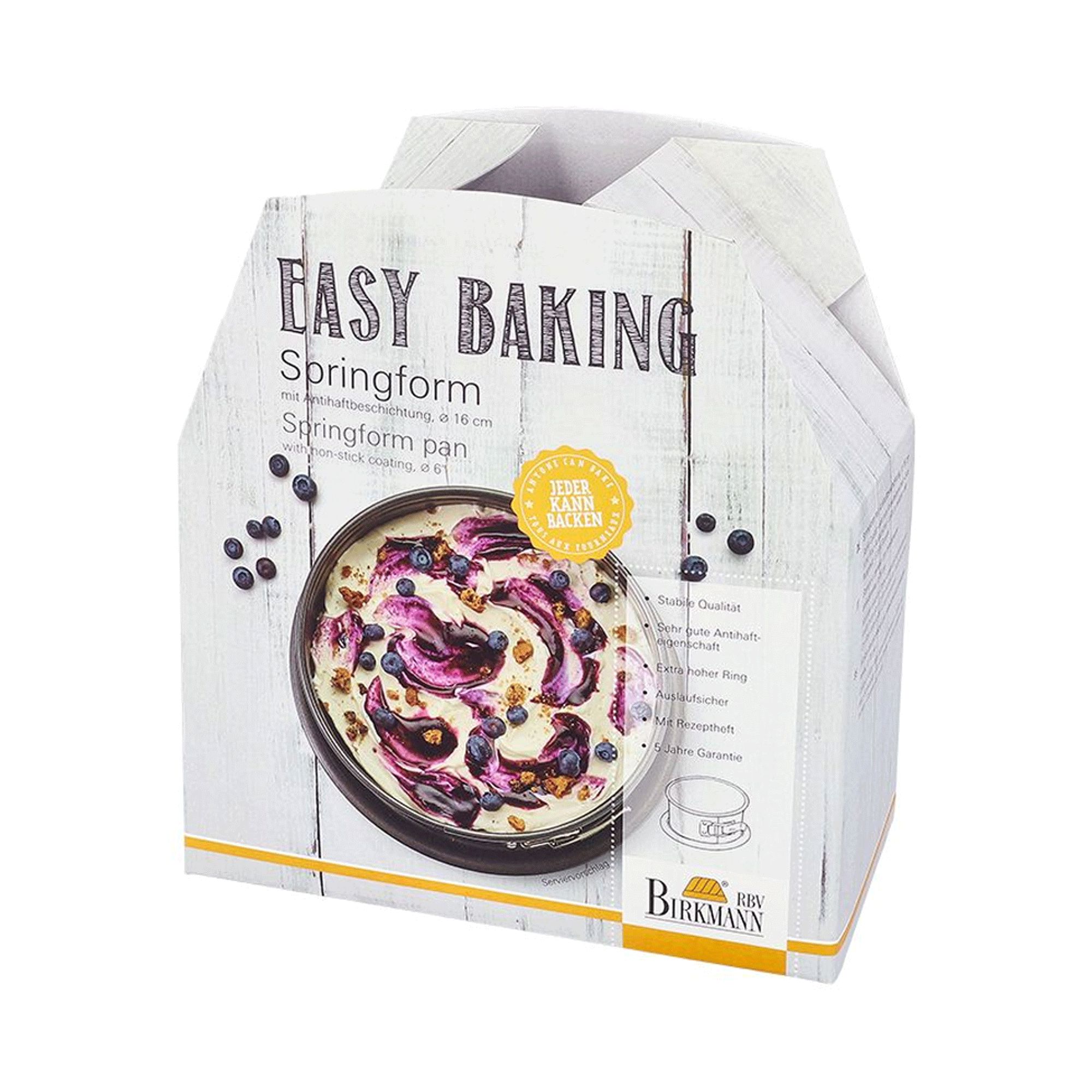 Birkmann - Springform pan with an  base Easy Baking, Ø 16 cm