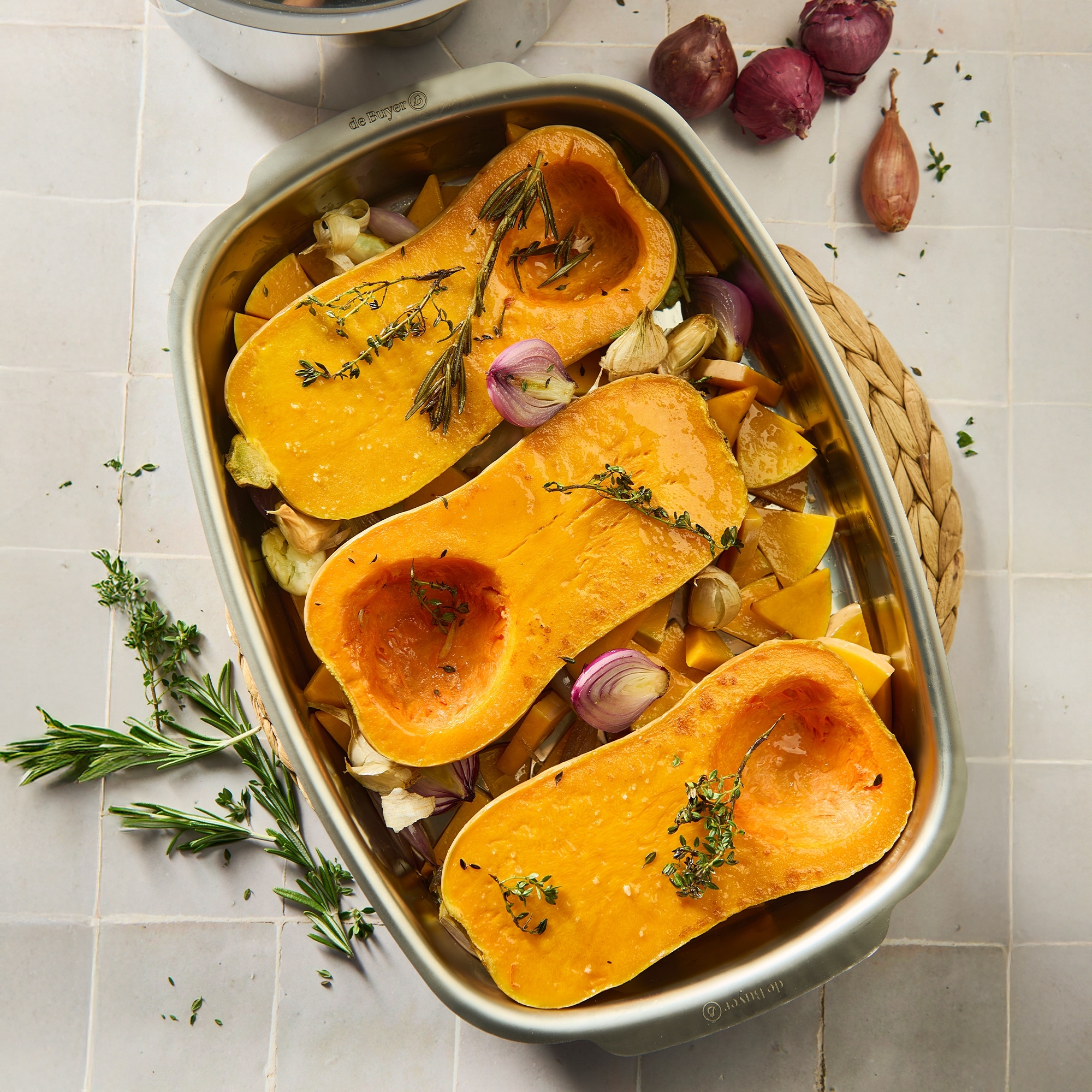 de Buyer - Rectangular stainless steel roasting dish | 38 x 26 cm de Buyer - Rectangular stainless steel roasting dish | 38 x 26 cm