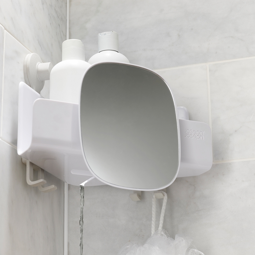 Joseph Joseph - EasyStore™ Corner Shower Shelf with Mirror Joseph Joseph - EasyStore™ Corner Shower Shelf with Mirror