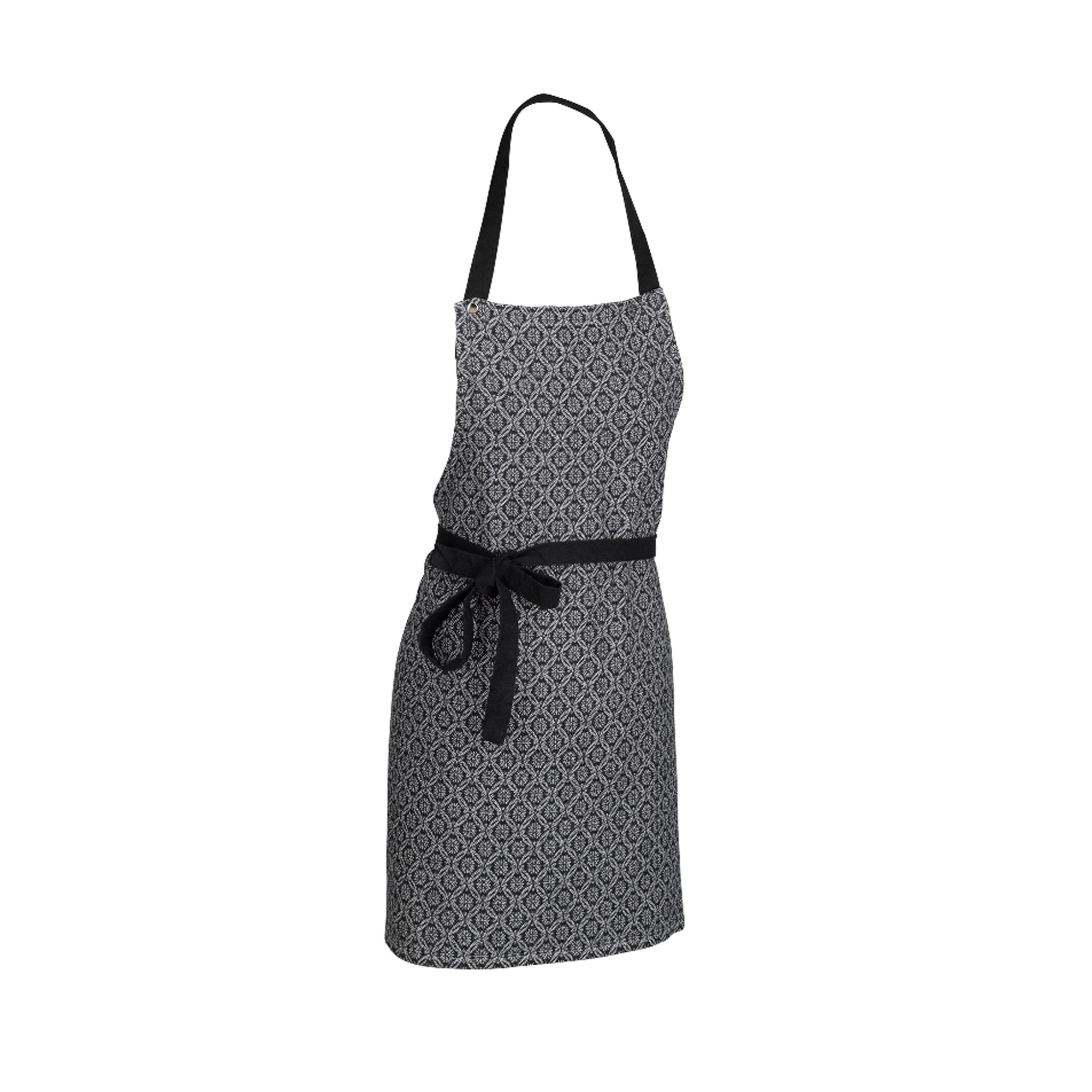 Kela - Apron Gianna white-black