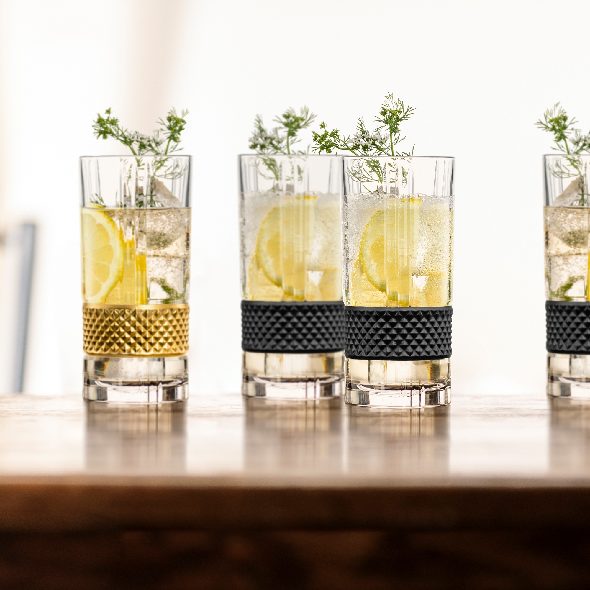 Eisch - GLEN Longdrink Glasses, Set of 2, black
