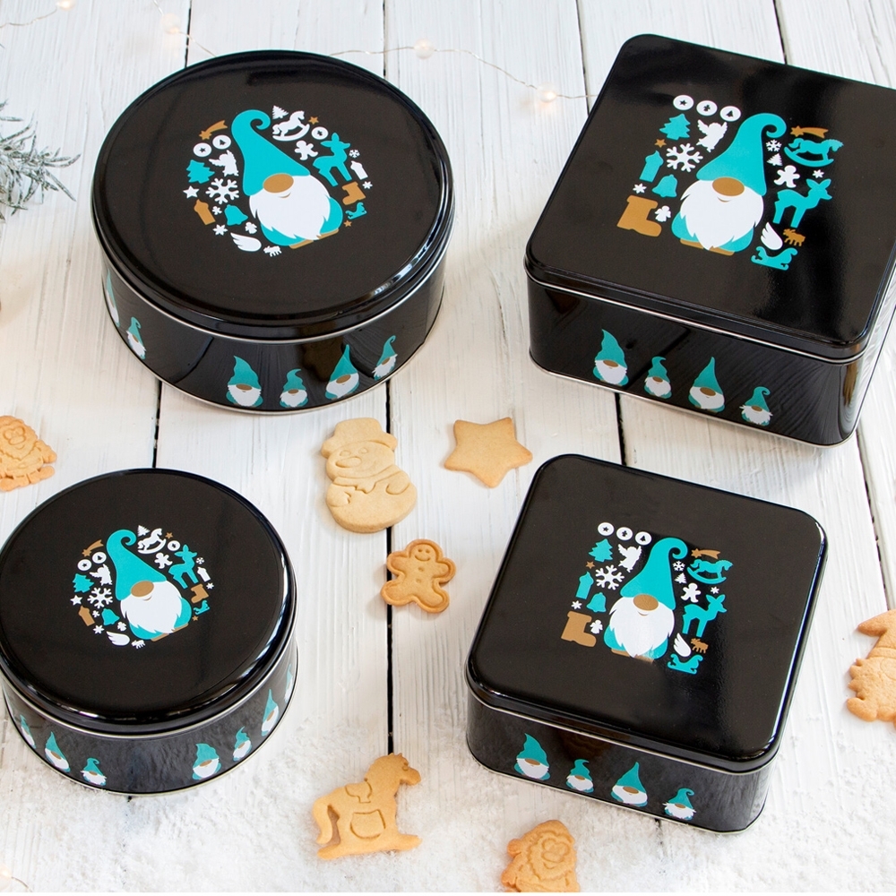 Städter - Cookie tin - Christmas elves - 6.5 x 8 cm