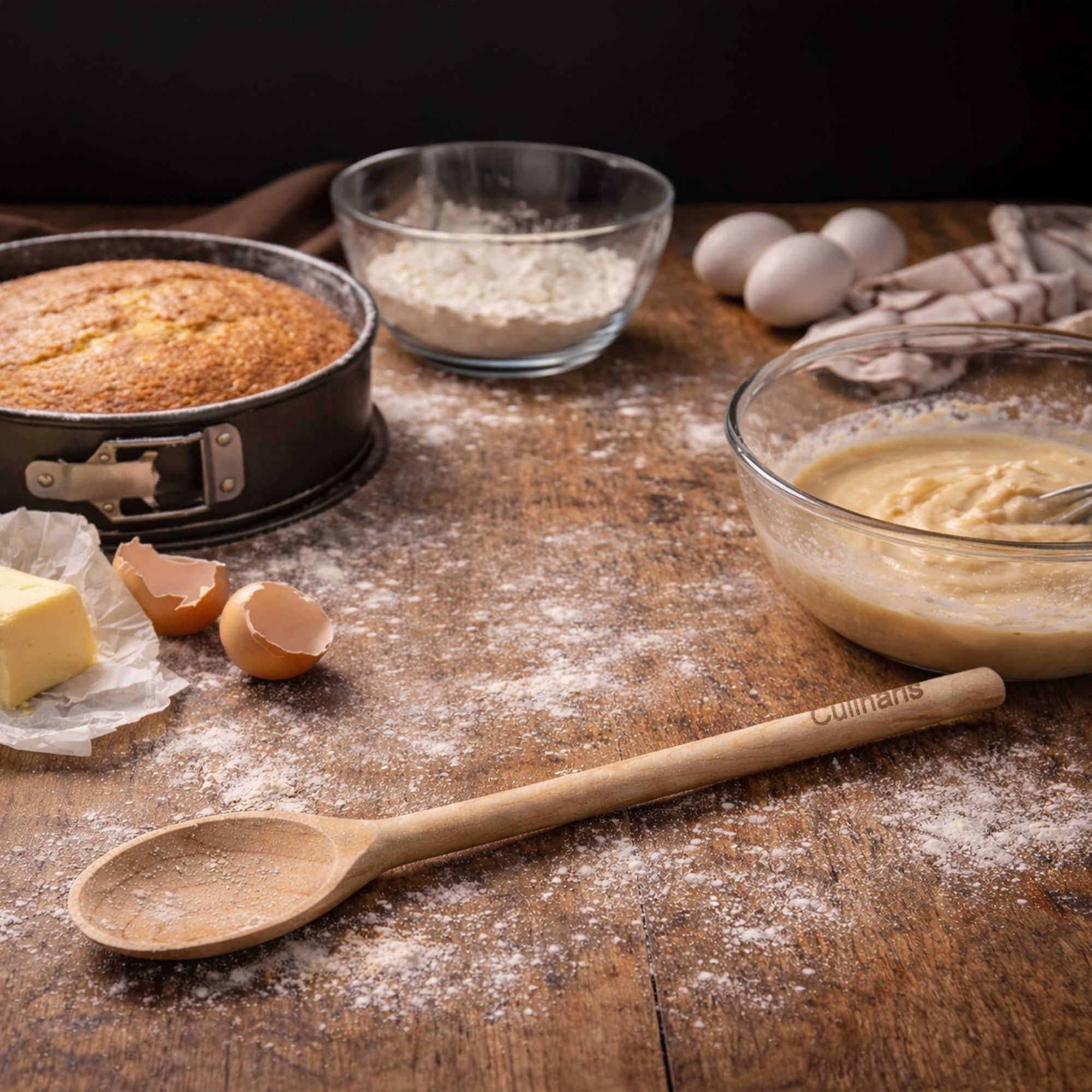 Oval maple wood cooking spoon 25 cm for kitchen use