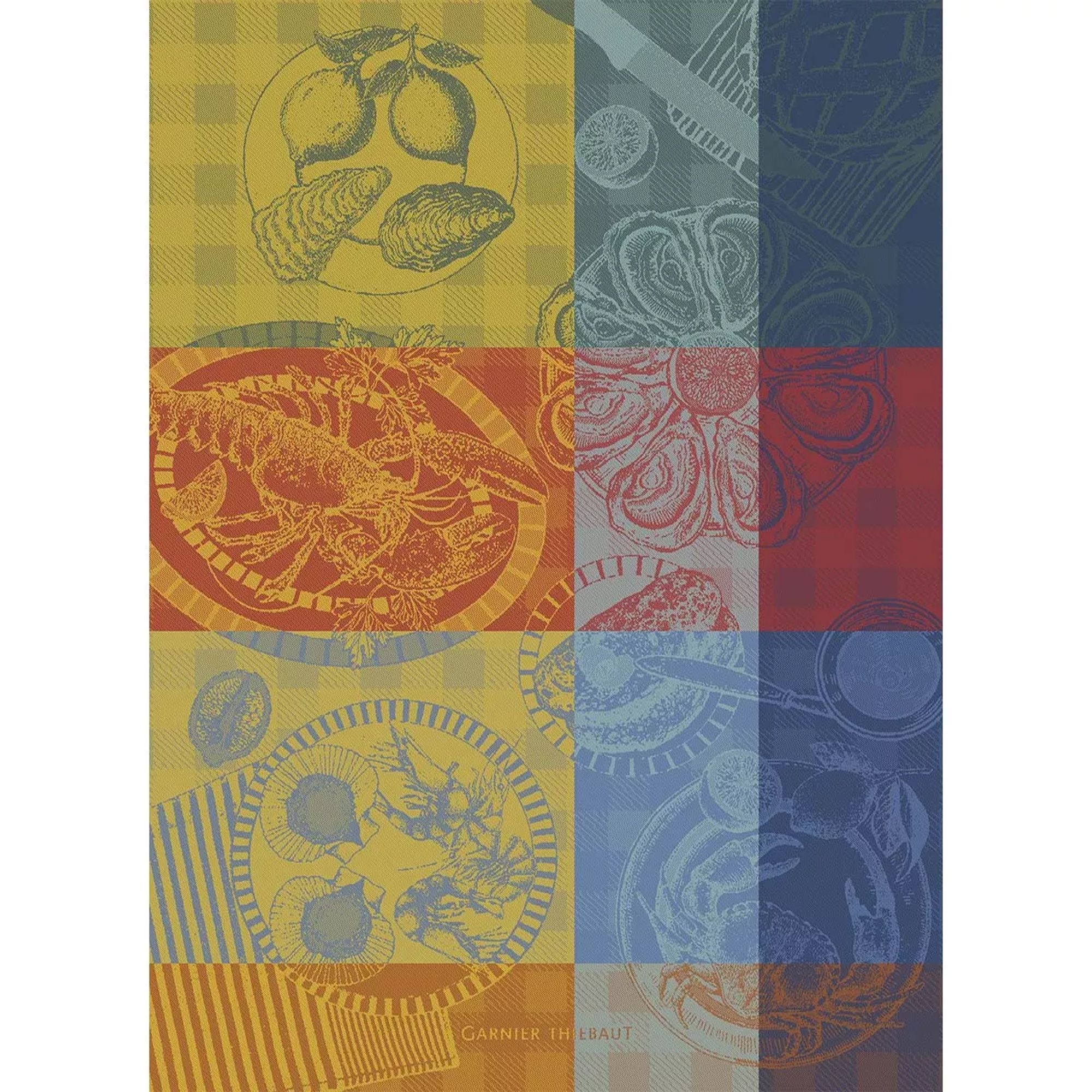 Garnier-Thiebaut Geschirrtuch - Sea Food Citronne Garnier-Thiebaut Geschirrtuch - Sea Food Citronne