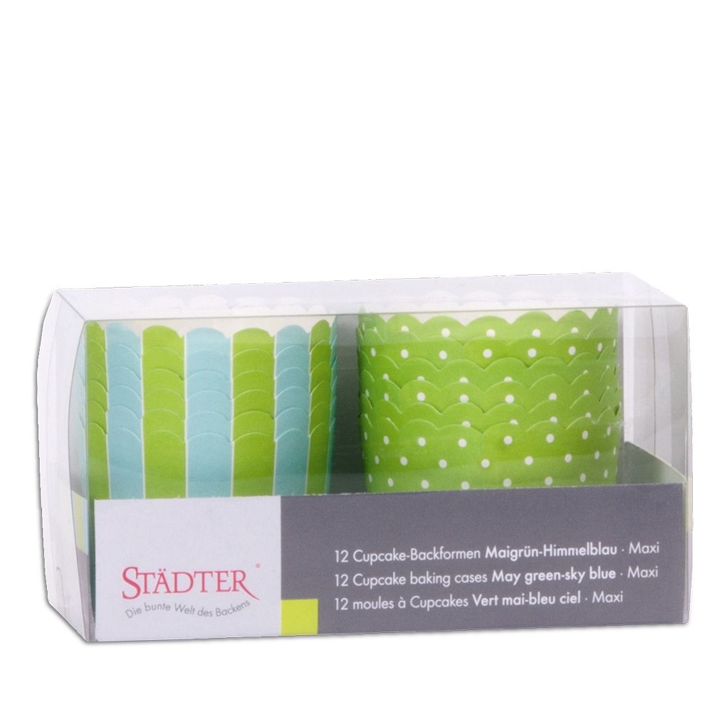 Städter - Cupcake Backform - 12 Stück - verschiedene Muster Städter - Cupcake Backform - 12 Stück - verschiedene Muster