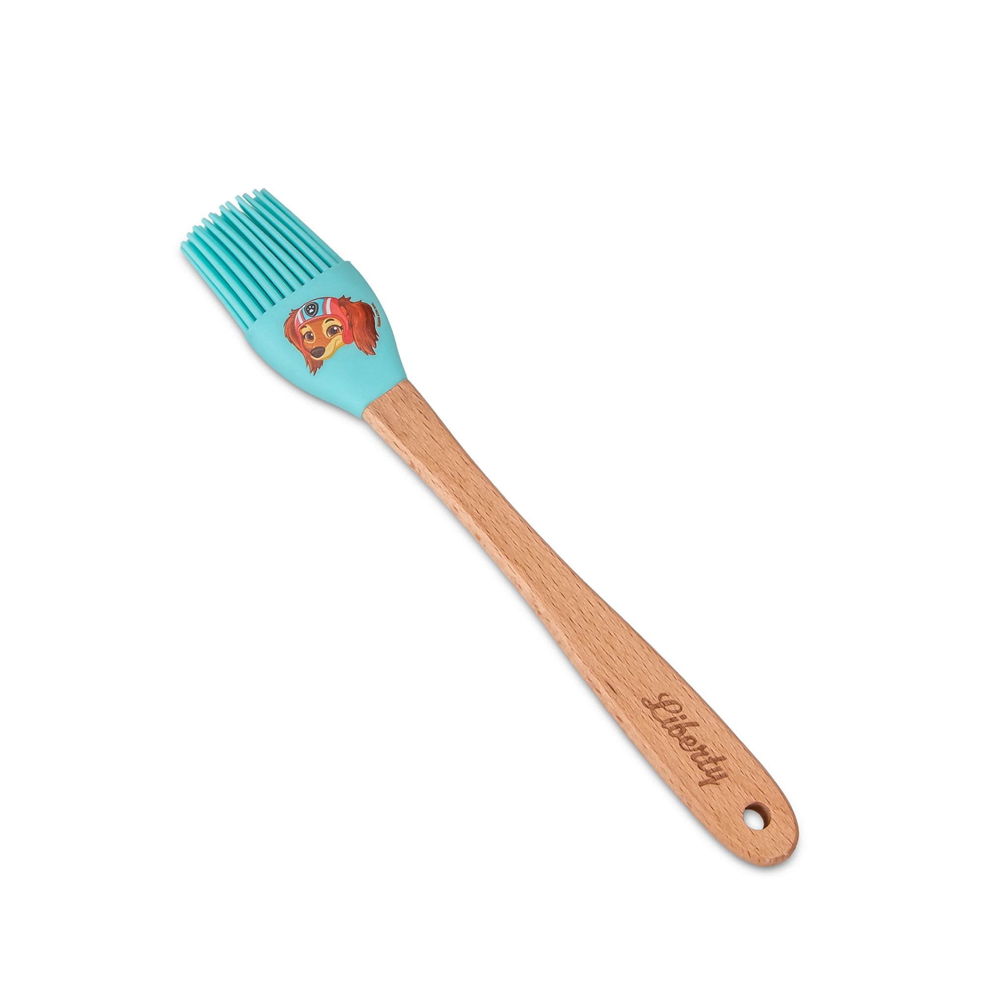 Stä Küchenzubehör, Backpinsel, Holz/Silikon, Paw Patrol, Liberty, türkis