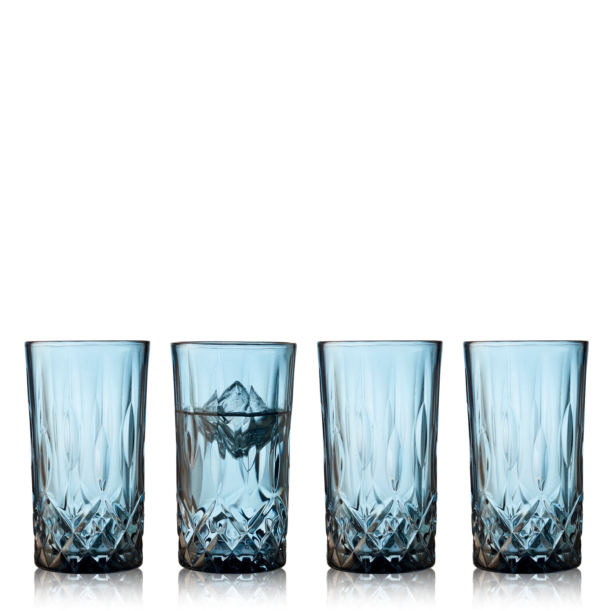 Lyngby Glas -Sorrento - Highball - 4 Stck. - Blau