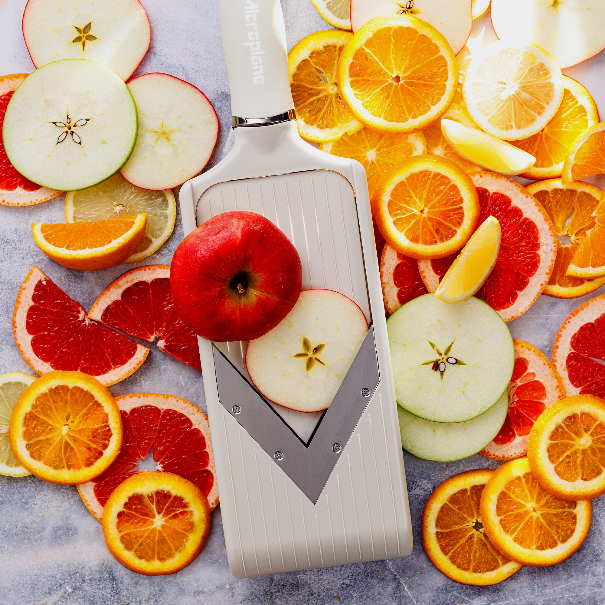 Microplane - Adjustable Slicer with V-Blade PureCut | Cashmere Beige