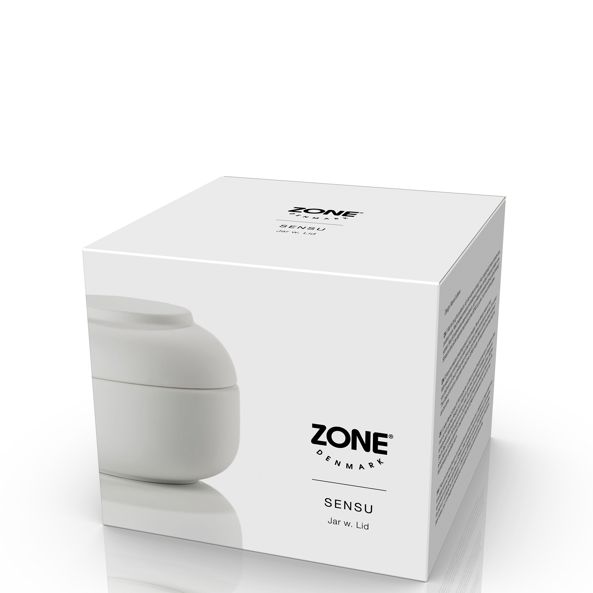 Zone - Sensu Gefäß mit Deckel - White