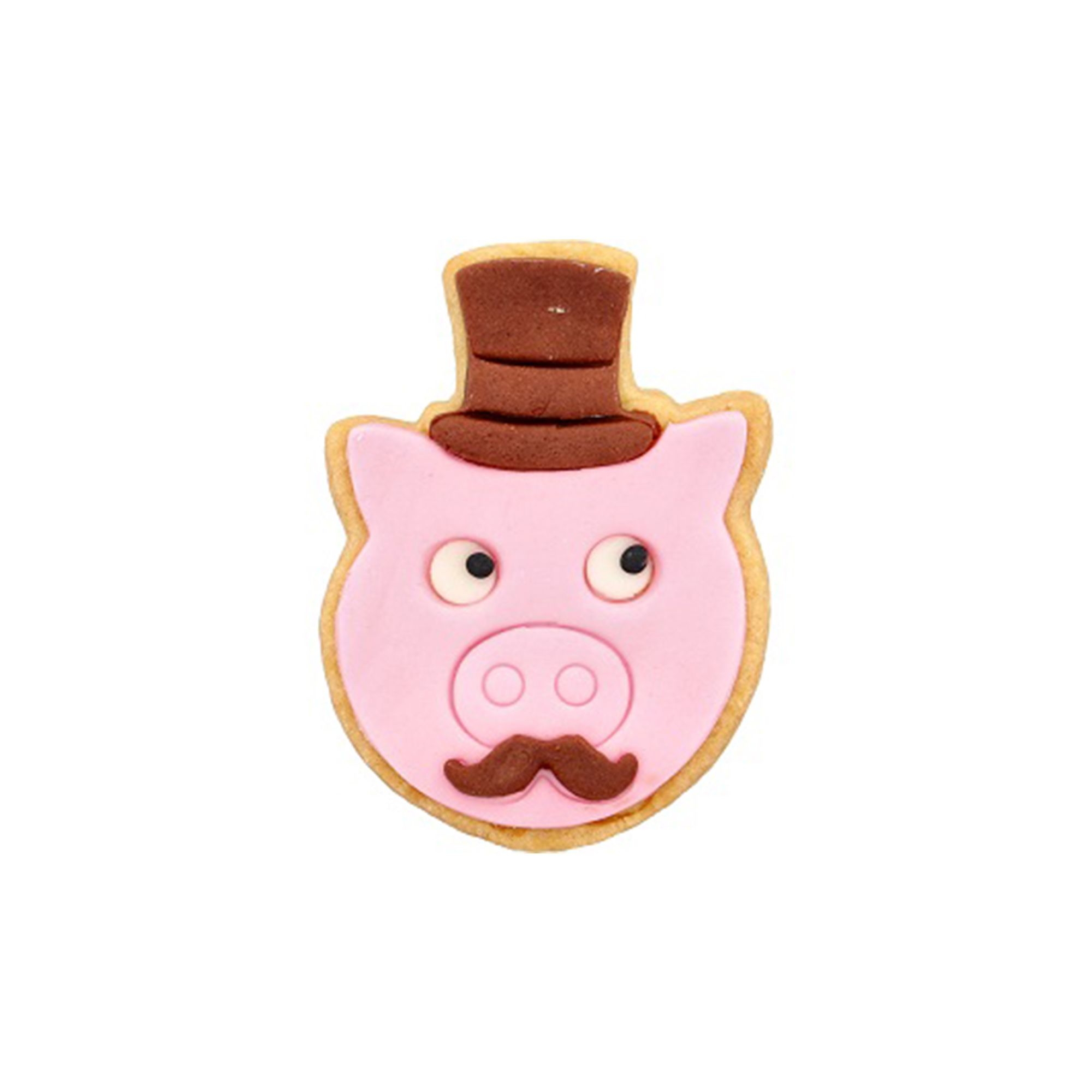 Birkmann - Cookie cutter - Piggy with cylinder - 8 cm