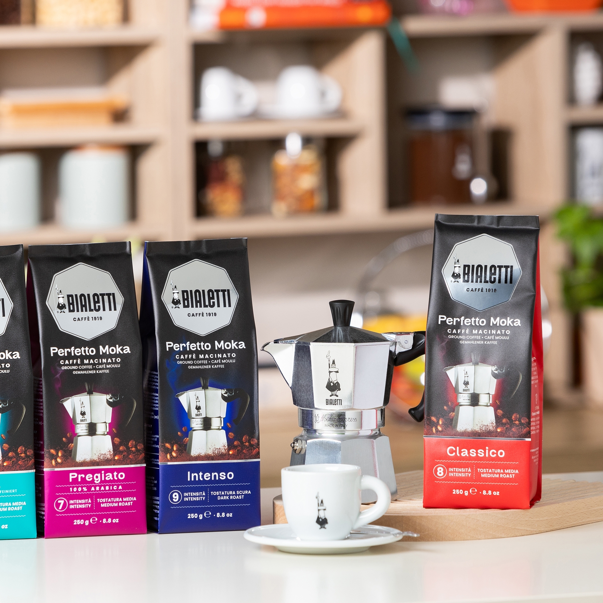 Bialetti - Perfetto Moka Classico, Kaffee gemahlen 250g