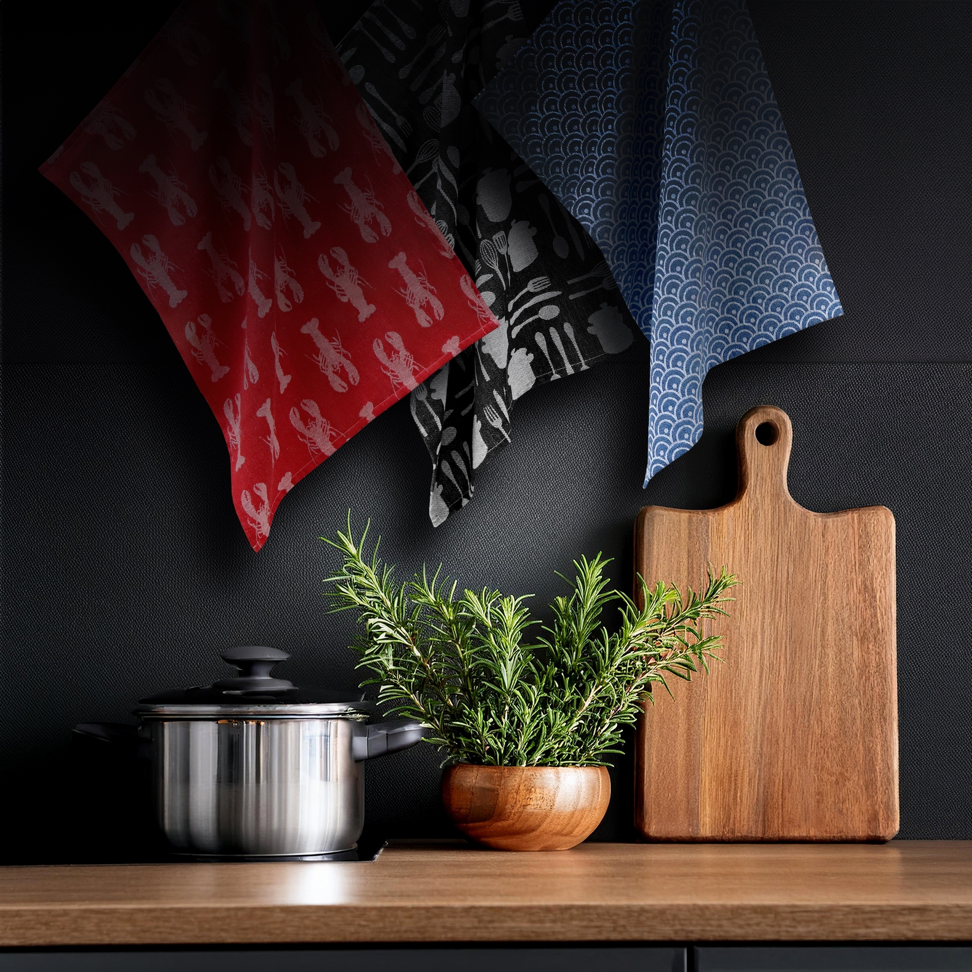 Dish towel - Black Cutlery | Culinaris Dish towel - Black Cutlery | Culinaris