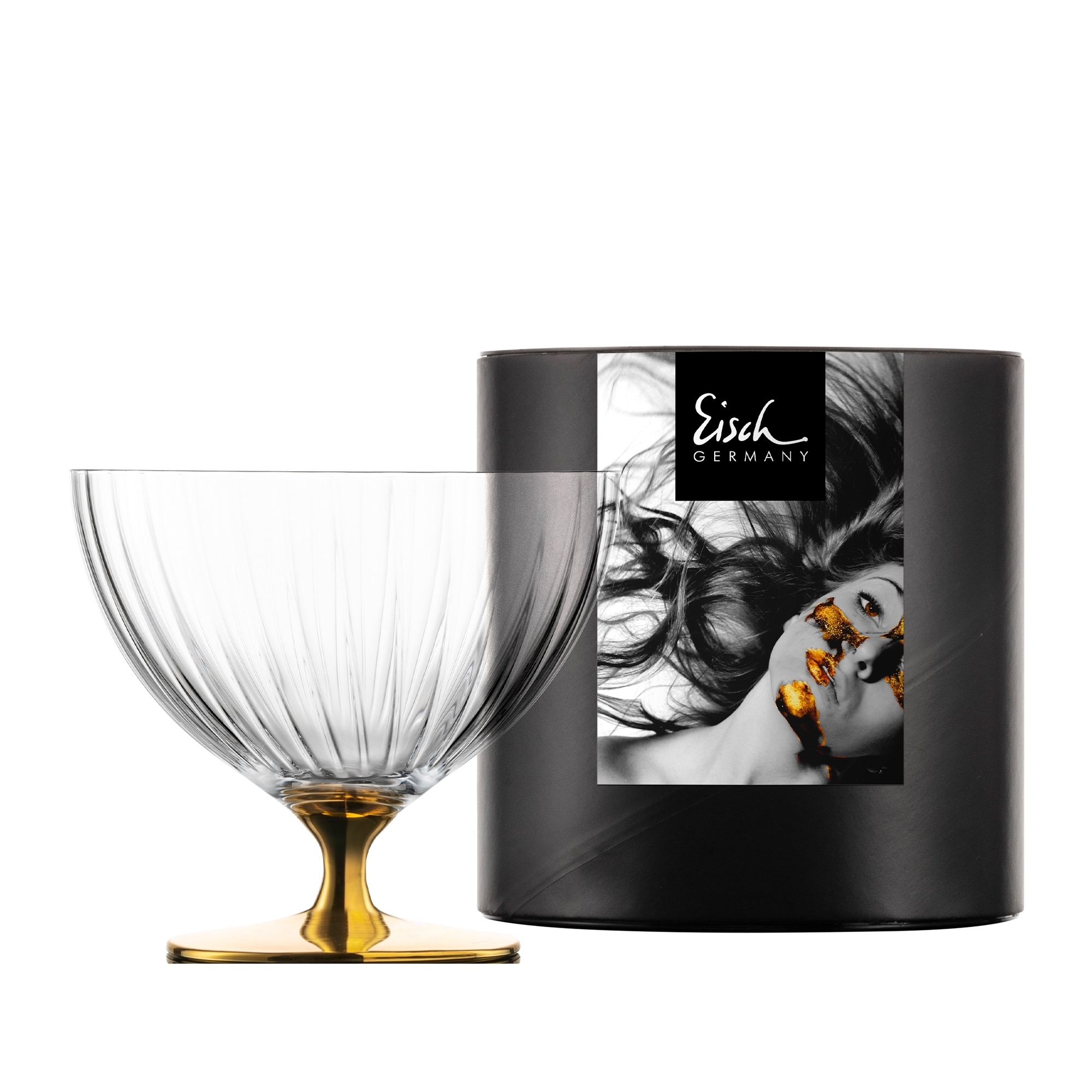 Eisch - Dessertschale mit Fuß, 11,5 cm, gold