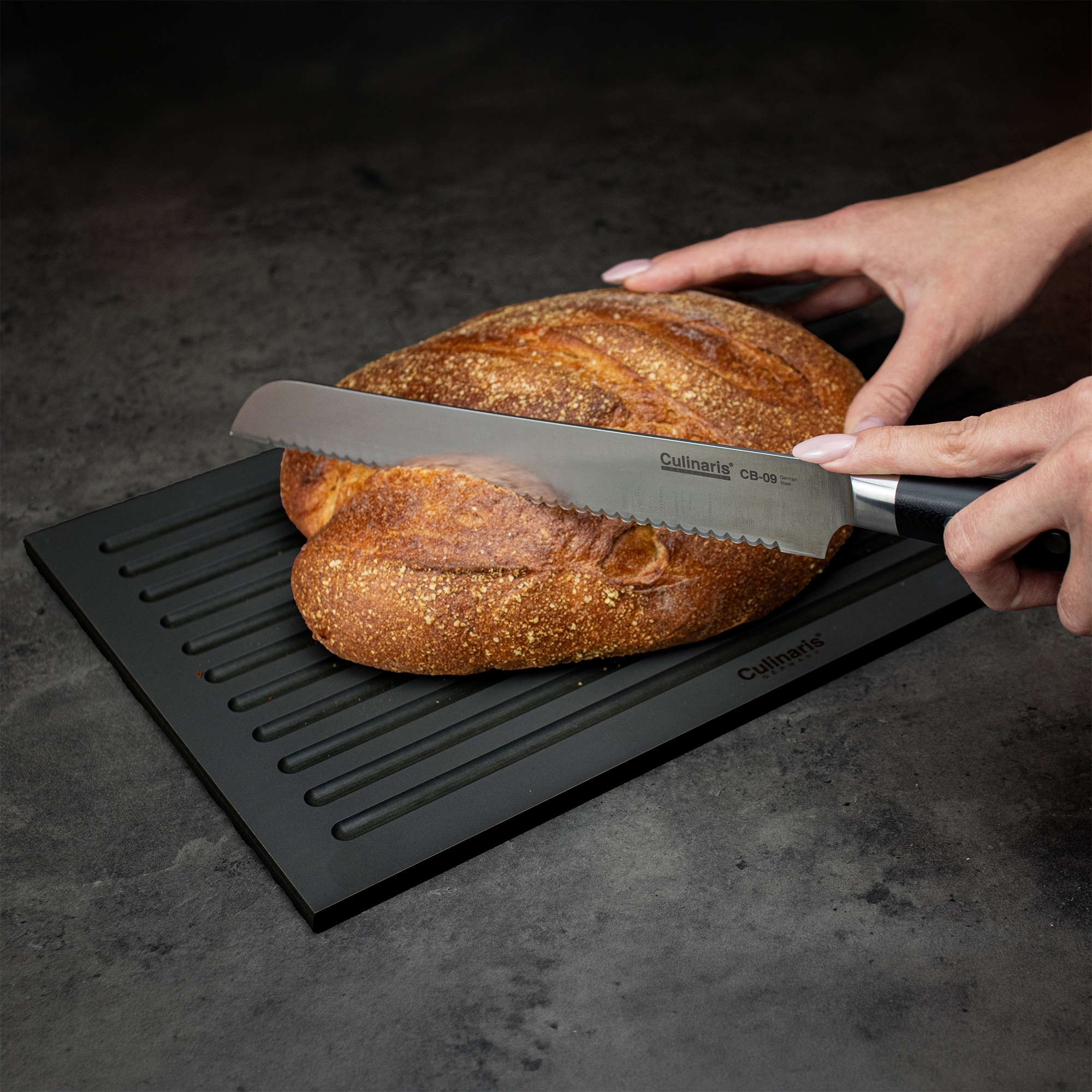 Schneidebrett NERO - 45 x 25 x 0,9 cm | Culinaris