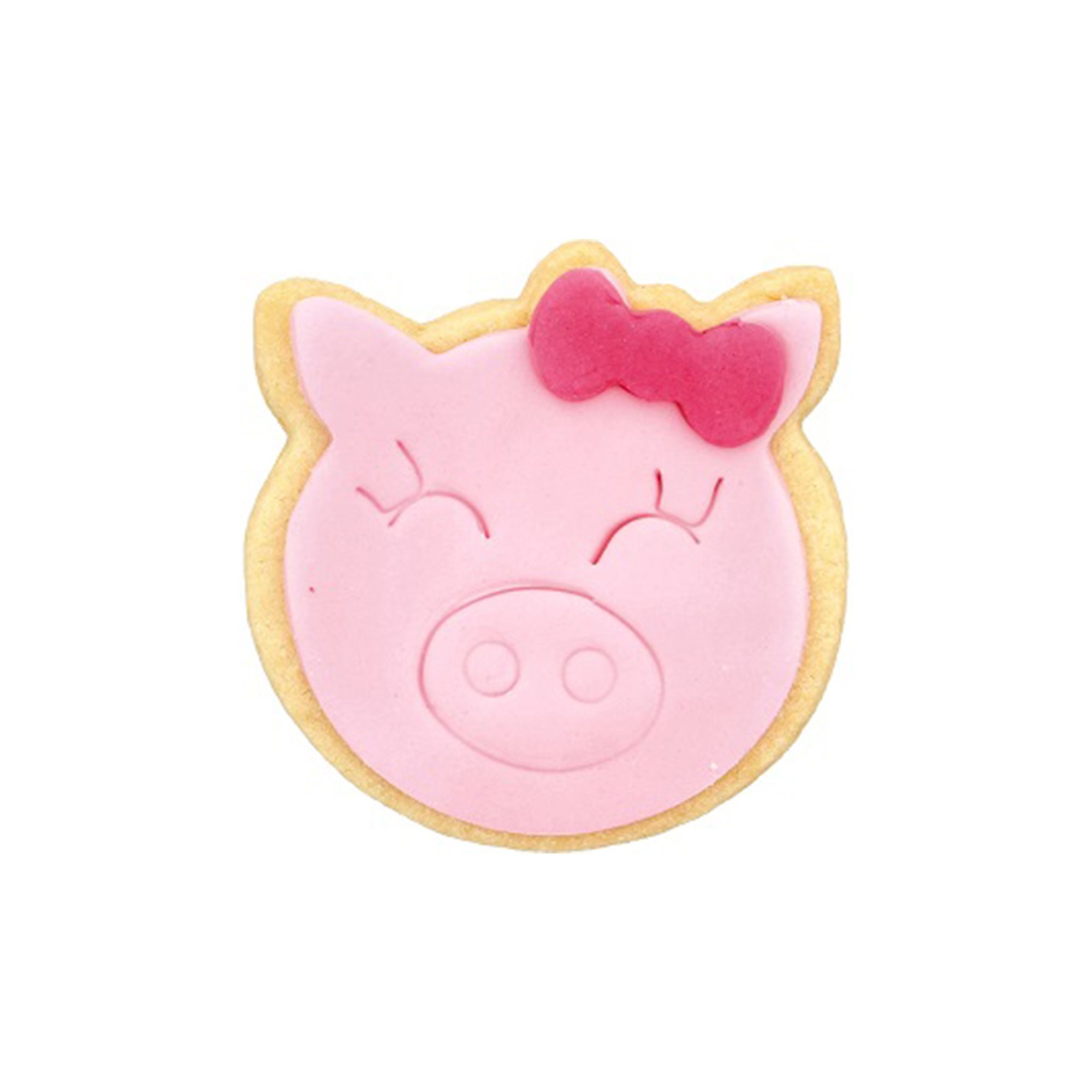 Birkmann - Ausstechform - Schweinchen mit Schleife - 6,5 cm