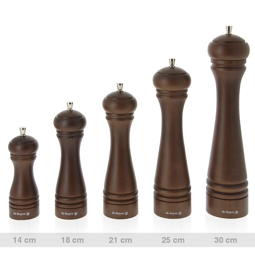 de Buyer Marlux - Pfeffer/Salzmühle aus Holz - JAVA - Dunkel