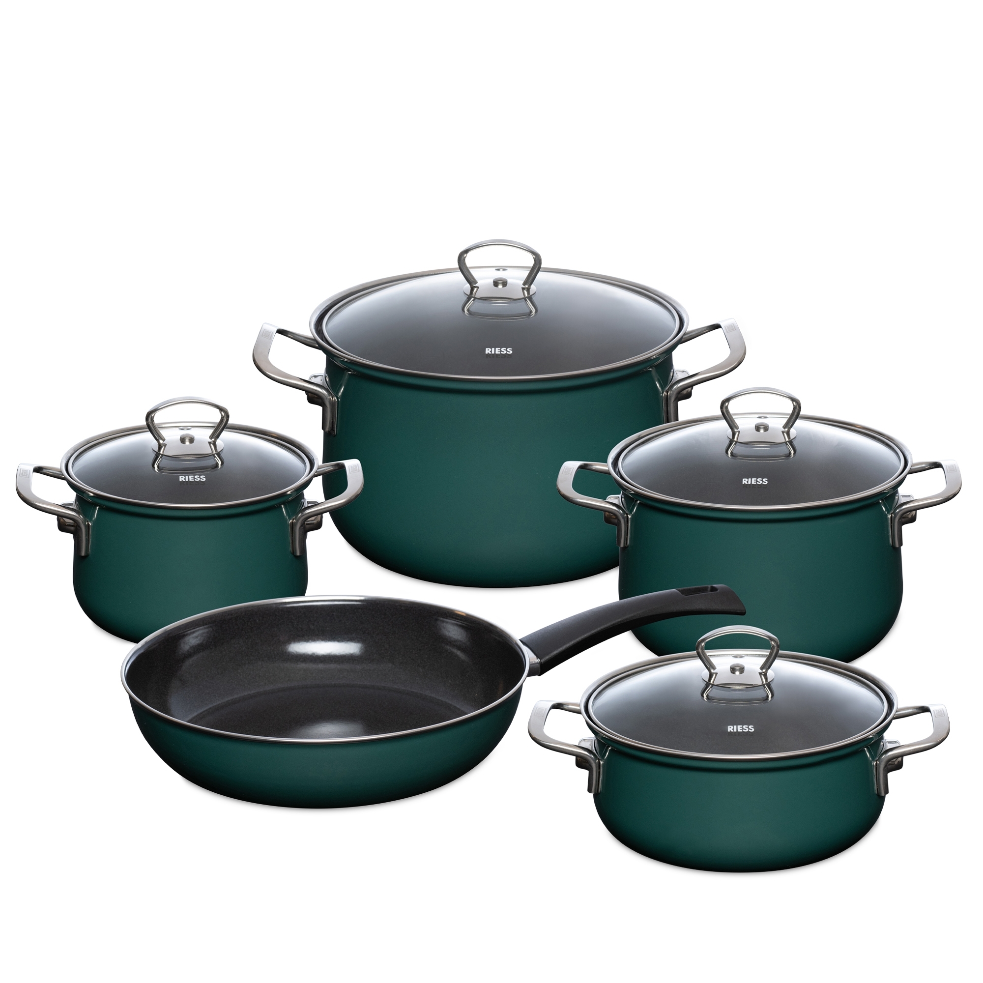 Riess NOUVELLE - Teal- Geschirr-Set 5-tlg. Riess NOUVELLE - Teal- Geschirr-Set 5-tlg.