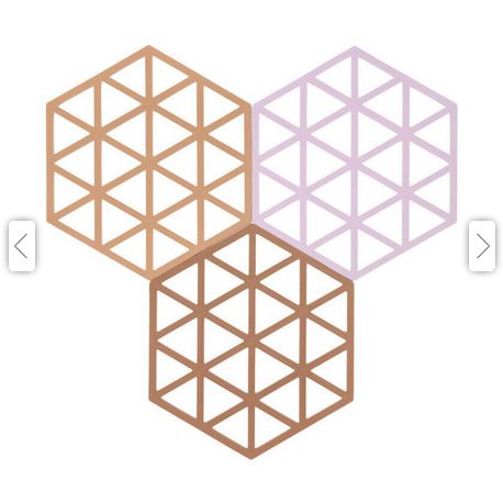 Zone Untersetzer Triangles 3 Stk. Light Terracotta