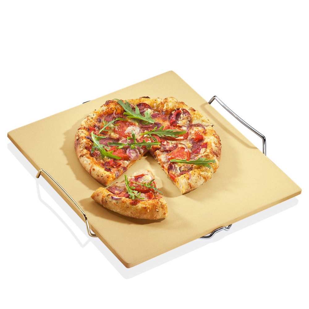 Küchenprofi - Pizza-Stein, mit Untersatz