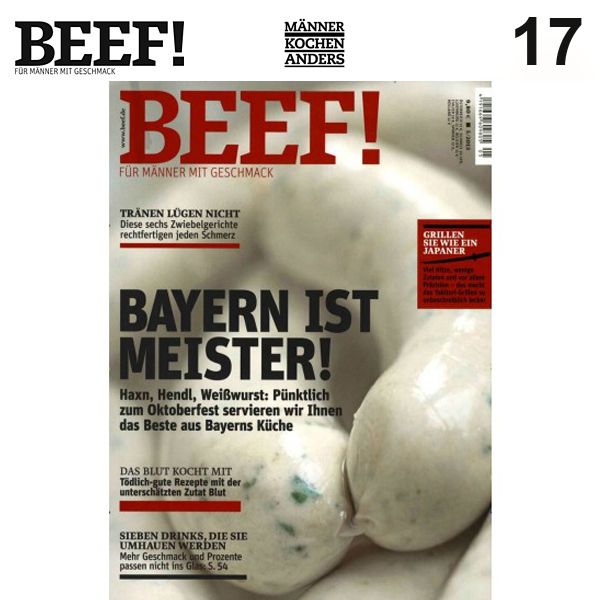 Nr. 17 BEEF! Für Männer mit Geschmack 5/2013 - Bayern ist Meister!