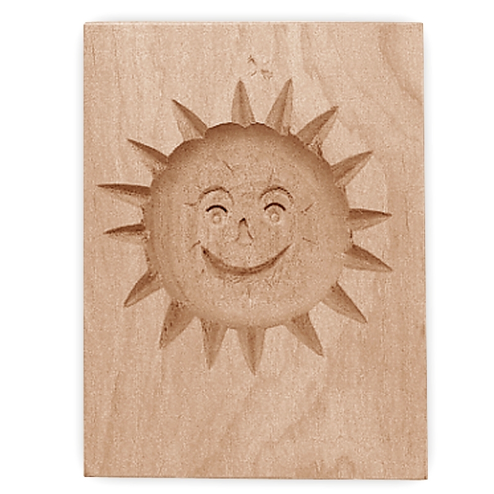 Städter - Wooden mould Sun 5,5 x 8 cm
