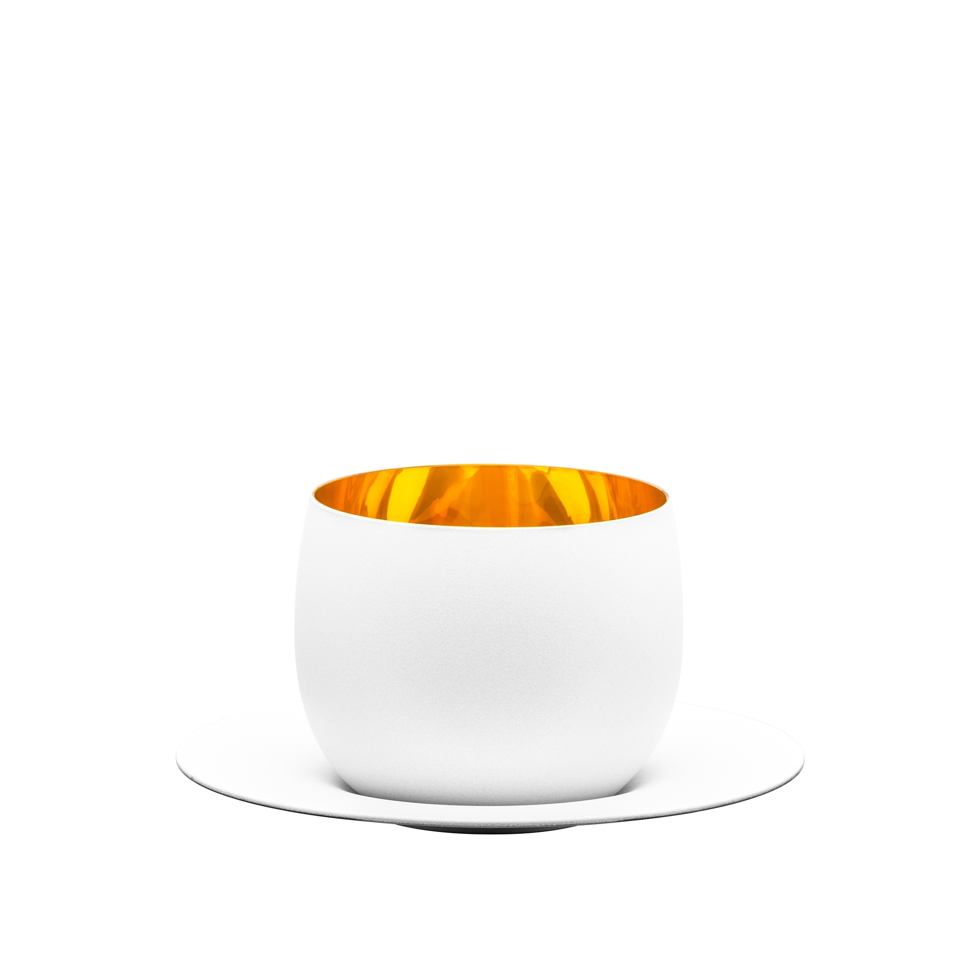 Eisch - Cappuccino Set COSMO, white/gold