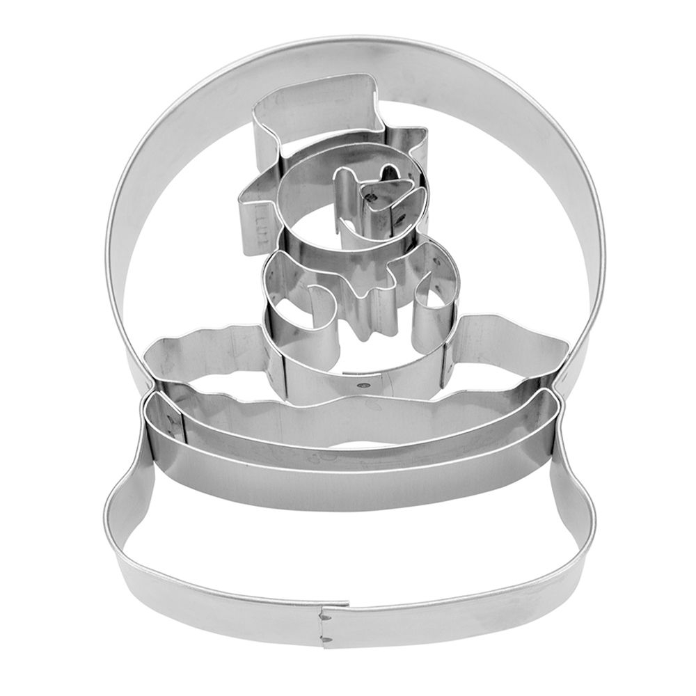 Städter - Cookie cutter Snowman glass ball - 8 cm