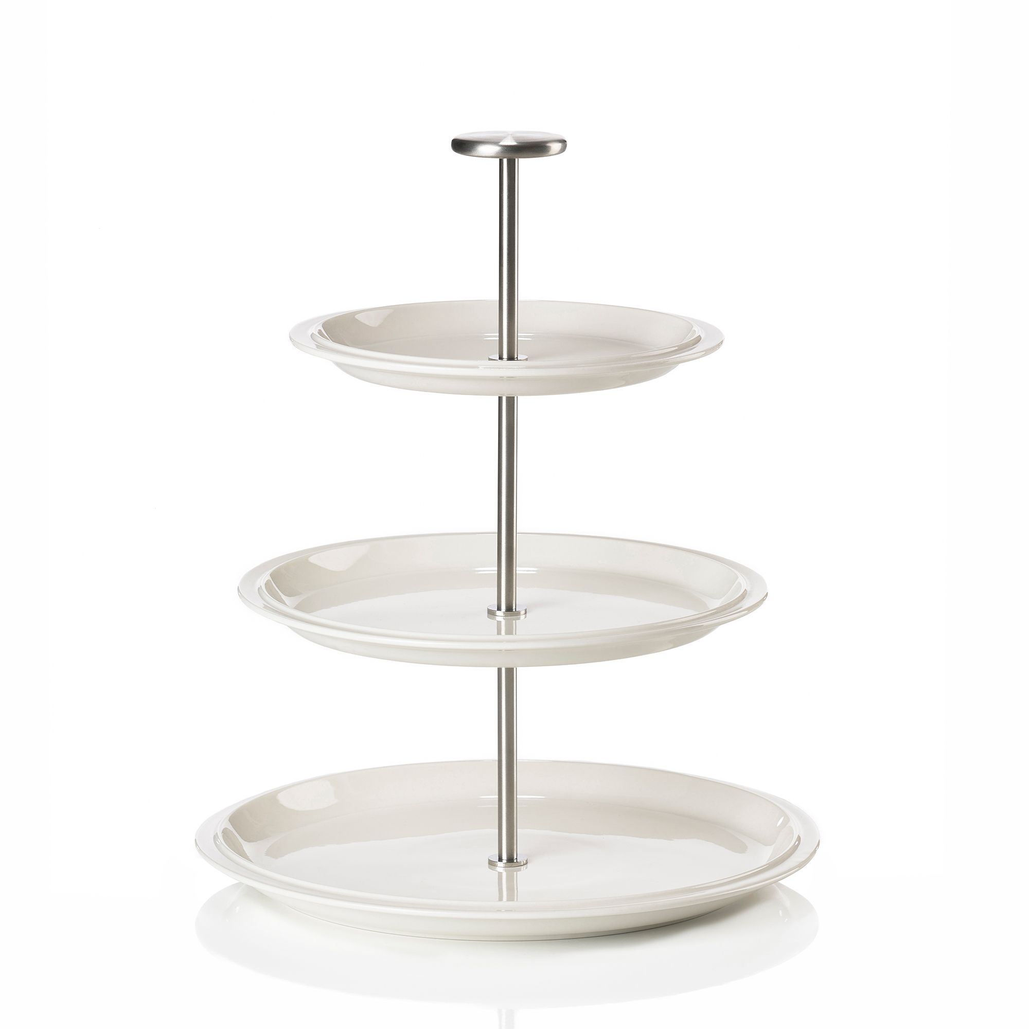 Zone - Eau Serving Stand, 3 tiers - Offwhite - 24 cm