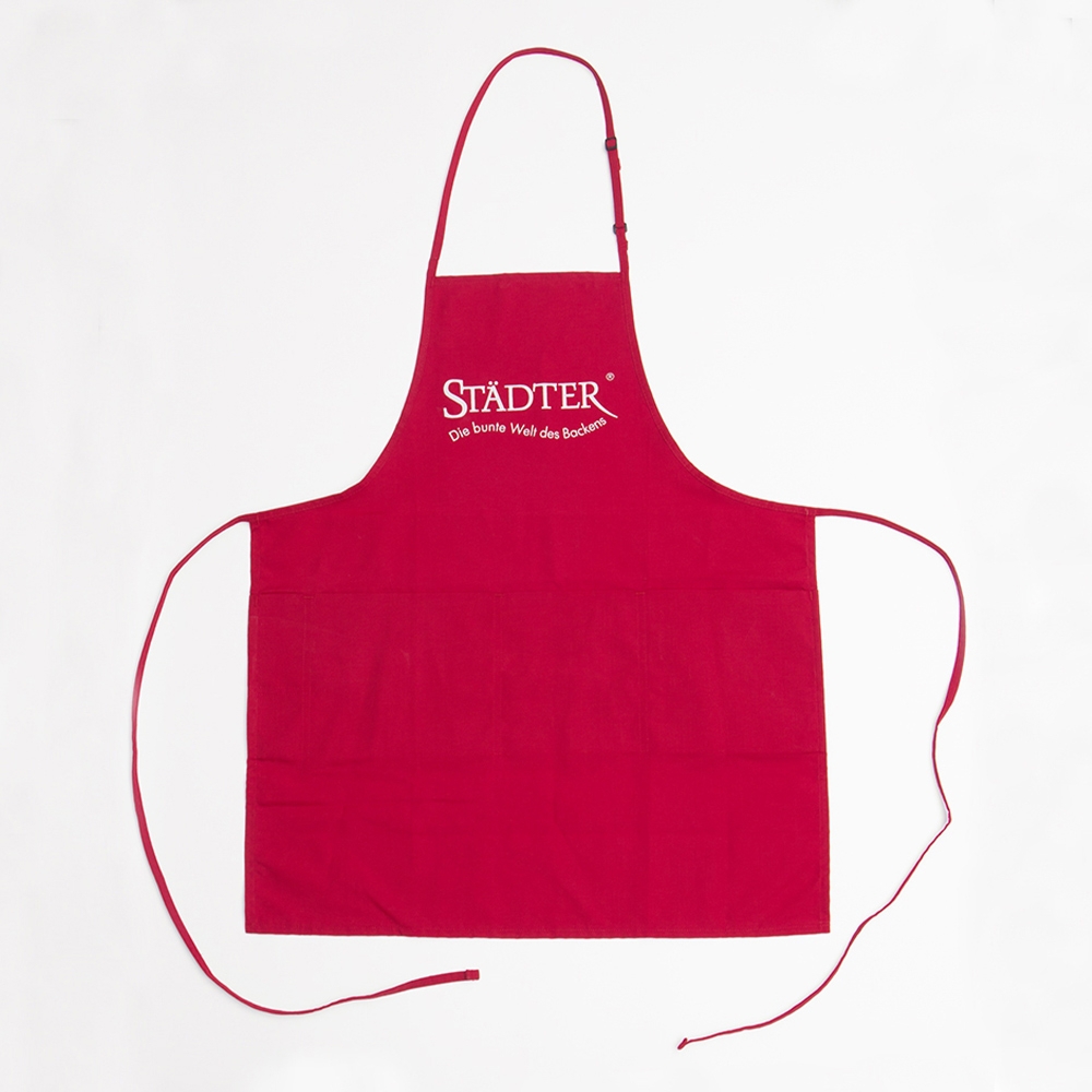 Städter - Baking apron - 68 x 80 cm red